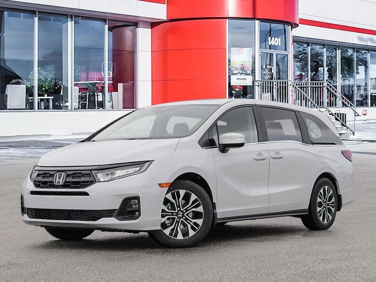 The 2026 Honda Odyssey Touring is the minivan built for families who refuse to compromise. With a panoramic sunroof, rear entertainment system, integrated navigation with voice activation, and adaptive cruise control with low-speed follow, this Touring trim delivers a premium experience from the drivers seat to the third row  and its available right now on our lot.

Key Features:
- Rear Entertainment System  keep passengers entertained on every trip
- Adaptive Cruise Control with Low-Speed Follow for relaxed highway and stop-and-go driving
- Magic Slide 2nd-Row Seats with side-to-side sliding for flexible seating and easy 3rd-row access
- Integrated Navigation System with Voice Activation
- Heated Leather Steering Wheel and Auto-Dimming Rearview Mirror
- Power Sliding Rear Doors and Express Open/Close Panoramic Sunroof
- 19 Machined-Finish Aluminum-Alloy Wheels on P235/55R19 All-Season Tires
- Blind Spot Information System, Rear Cross Traffic Alert, Lane Keeping Assist, and Collision Mitigation

This Odyssey Touring is in White with a Black interior, has only 19 km, and is ready to take home today. Visit us at Birchwood Honda Regent to book a test drive, ask our team any questions, or get started on your purchase online at hondaonregent.ca. Were here to make the process straightforward and enjoyable.
ll vehicle pricing reflects A/C ($100) and tire ($20) taxes, any installed dealer installed accessories, and our Guardian Plus Protection Package ($1499).
All vehicles come with a high value Protection Package completed and registered once the vehicle arrives in Winnipeg:

 
Paintless Dent Repair: Say goodbye to pesky dents and dings! Our paintless dent repair service fixes minor imperfections without the need for repainting, preserving your vehicles original shine. Quick and hassle-free, its the perfect solution to keep your car looking brand new!

Key/Remote Replacement: Dont let a lost or broken key fob stress you out! Our warranty now covers third-party key fobs and includes easy reprogramming, ensuring youre always ready to hit the road.

Cosmetic Wheel Coverage: Keep your wheels looking sharp! Our cosmetic wheel coverage takes care of any damage, so you can drive with confidence and style.

Paint Protection: Maintain that showroom shine effortlessly! Our premium paint protection keeps your vehicle looking immaculate, eliminating the need for constant waxing.
Dealer permit #9387