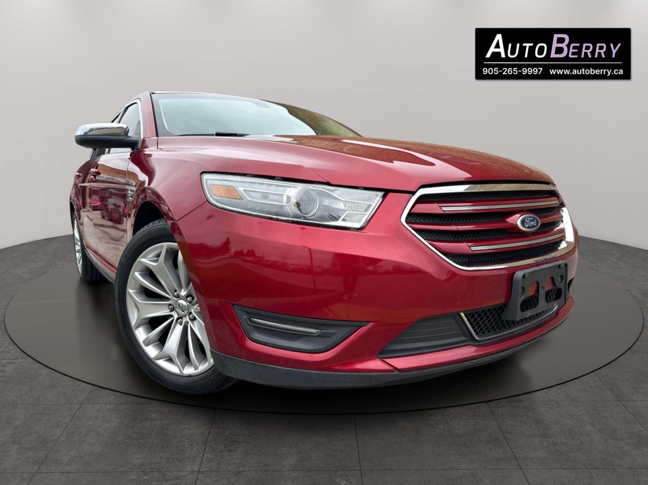 <p><span><strong>2013 Ford Taurus Limited AWD Red On Beige Leather<span>&nbsp;</span>Interior</strong></span></p><p><span></span><span>&nbsp;</span>3.5L&nbsp;<span></span><span>&nbsp;</span>V6&nbsp;<span></span><span>&nbsp;</span>All Wheel Drive<span>&nbsp;<span></span><span>&nbsp;</span>Auto&nbsp;<span></span><span>&nbsp;</span>A/C&nbsp;<span></span><span>&nbsp;</span>Dual-Zone Automatic Climate Control&nbsp;</span><span></span><span>&nbsp;Power Seats&nbsp;<span></span></span><span>&nbsp;Memory Seats&nbsp;</span><span><span></span>&nbsp;Push Start<span>&nbsp;</span><span></span>&nbsp;Steering Wheel Mounted Controls</span><span>&nbsp;</span><span></span><span>&nbsp;Heated Front Seats<span>&nbsp;<span></span>&nbsp;Ventilated Front Seats&nbsp;<span></span>&nbsp;</span>Backup Camera</span><span>&nbsp;</span><span></span><span>&nbsp;Parking Sensors<span>&nbsp;</span><span></span>&nbsp;Navigation System&nbsp;<span></span>&nbsp;Blind Spot Monitor <span></span>&nbsp;Cross Traffic Alert&nbsp;<span></span>&nbsp;Adjustable Steering Column&nbsp;<span></span>&nbsp;Adjustable Pedals&nbsp;<span><span id=jodit-selection_marker_1778772200102_5233681689354227 data-jodit-selection_marker=start style=line-height: 0; display: none;></span></span>&nbsp;Power&nbsp;Sunroof&nbsp;<span></span>&nbsp;Bluetooth&nbsp;</span><span><span>&nbsp;</span>Alloy Wheels</span><span>&nbsp;</span><span></span><span>&nbsp;Proximity Keys&nbsp;</span><span> Keyless Entry&nbsp;<span></span>&nbsp;</span></p><p><br></p><p><strong>*** ACCIDENT FREE *** CLEAN CARFAX ***</strong><br></p><p><span><strong>*** Fully Certified ***</strong></span><br></p><p><span><strong>*** ONLY 176,615 KM ***</strong></span></p><p><br></p><p><span><strong>CARFAX REPORT:&nbsp;<a href=https://vhr.carfax.ca/?id=EzdEL7XdfDvVdvKyPeQgsZtLqo0vUdfs>https://vhr.carfax.ca/?id=EzdEL7XdfDvVdvKyPeQgsZtLqo0vUdfs</a></strong></span></p> <span id=jodit-selection_marker_1689009751050_8404320760089252 data-jodit-selection_marker=start style=line-height: 0; display: none;></span>