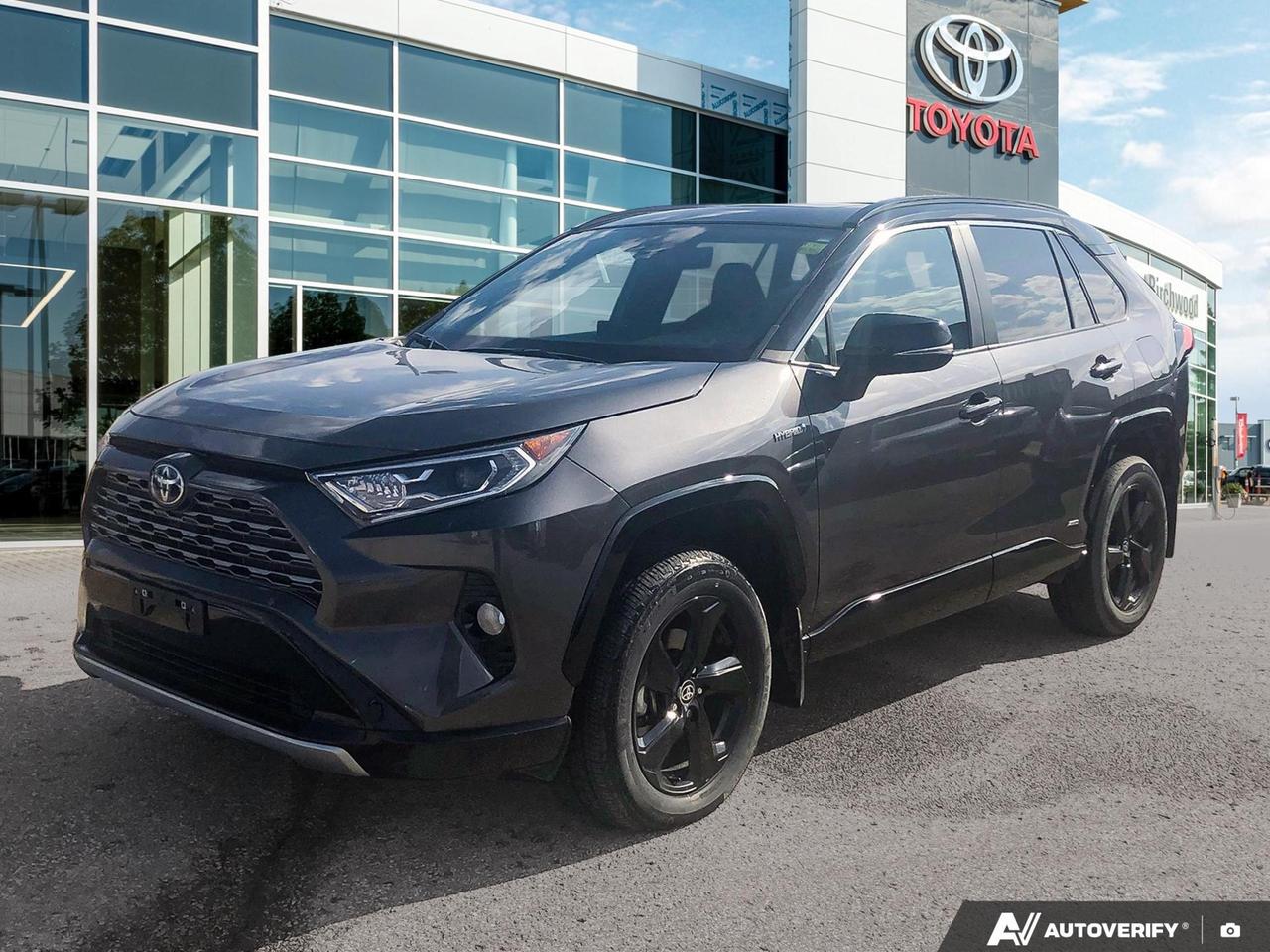 Locally Owned!
No Reported Collisions!
This locally owned, one-owner 2021 Toyota RAV4 Hybrid XSE in Magnetic Grey Metallic with a striking black roof is a rare find  Toyota Certified Pre-Owned, no reported collisions, and loaded with premium upgrades that go well beyond the standard RAV4 Hybrid. With a combined fuel economy starting at just 5.8L/100km city, this AWD hybrid delivers real-world efficiency without sacrificing style or capability.

Key Features:
- Audio Plus with Remote
- 8 Touch Screen & 7 MID
- 18 Black Alloy Wheels
- SofTex Seats
- Black Grille and Unique Black Roof
- 8-Way Power Driver Seat with Lumbar Support
- Power Back Door
- Power Moonroof
- Smart Key System with Push Button Start
- 5 USB Outlets
- Heated Leather Steering Wheel
- Rain Sensing Wipers
- Heated Front Seats
- Blind Spot Monitoring with Rear Cross Traffic Alert
- Apple CarPlay & Android Auto
- Toyota Safety Sense 2.0

Ready to make it yours? Visit us at Birchwood Toyota to book a test drive, or get started online  reserve this vehicle, begin your purchase, or reach out to our team with any questions. Were here to make the process straightforward and enjoyable, whether you come in person or connect with us through birchwoodtoyota.ca.
Experience is Everything at Birchwood Toyota! Our mission is to provide the most transparent and efficient sales process for our customers. We strive to provide the best service possible, whether you visit us in person, shop our website, or take advantage of our buy from home program.

The Birchwood Toyota Trade-in Guarantee - We buy your vehicle even if you dont buy ours!


100% guaranteed approval for every qualifying year, make and model. Only the Best Rates and Terms available.

This vehicle qualifies for Birchwood Toyota Shield, which includes:

Guardian Protection:
- Cosmetic Wheel Protection
- Paintless Dent Repair
- Key/Remote Replacement

Dealer Permit #0025
Dealer permit #0025