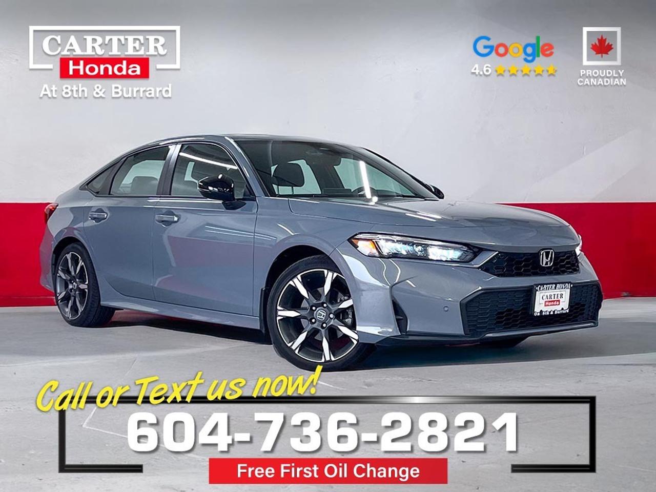 HONDA PRE-OWNED CERTIFIED | NO ACCIDENTS | ONE OWNER

KEY FEATURES
2.0-litre, 16-valve, DOHC, i-VTEC 4-cylinder engine, Sport Drive mode w/paddle shifters, 18-inch aluminum-alloy wheels, Leather-wrapped steering wheel and shift knob, sport-specific seat upholstery, 7-inch colour touchscreen, 8-speaker audio system, Apple CarPlay/Android Auto, collision mitigation braking system, forward collision warning, lane departure warning, road departure mitigation, adaptive cruise control with low-speed follow, and lane keeping assist system.

Why Purchase Your Vehicle from Carter Honda?

- Your first oil change is on us
- Guaranteed 2 keys, full tank of gas, tire & rim protection for 1 year
- A truly customer-first vehicle buying experience
- Proudly exceeding customer expectations for over 50 years
- Honda Certified Used Vehicles: 7-Day or 1,000 km Exchange
- Used Vehicles (Non-Honda, Non-Certified): 5-Day or 500 km Exchange
- 4.6-star Google rating based on 3,200+ customer reviews
- Large selection of quality vehicles across popular makes and models
- CARFAX vehicle history reports available on most vehicles
- Rigorous 143-point vehicle inspection for added peace of mind
- Fast approvals with financing options for most credit situations
- We welcome trade-ins and offer competitive market value
- Multilingual staff available to assist in multiple languages

Were here to help you drive the vehicle you want, the vehicle you deserve!

QUESTIONS? GREAT! WEVE GOT ANSWERS!
CALL OR TEXT US NOW! (604) 736-2821
(Doc. Fee: $795.00 | Dealer Code: 1100)