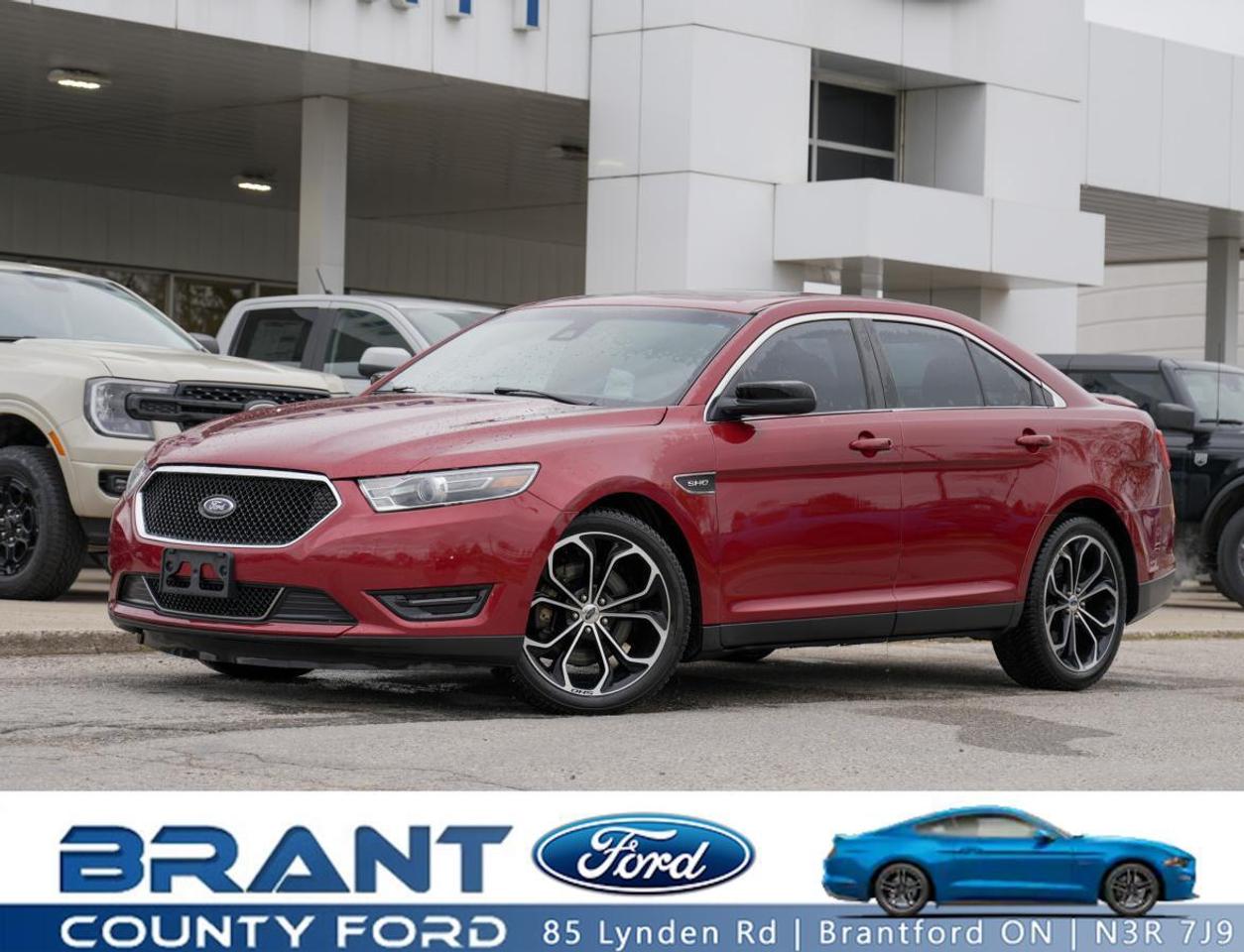Used 2015 Ford Taurus 4dr Sdn SHO AWD | LEATHER | HEATED STEERING | SUN for sale in Brantford, ON