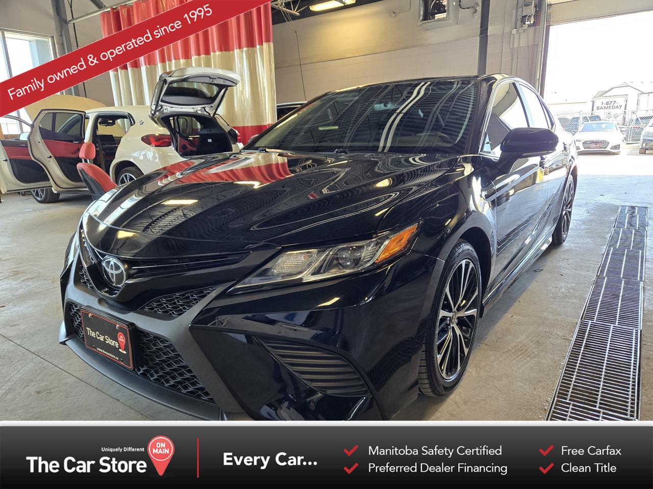 2020 Toyota Camry SE  Convenience Package | Sunroof | Brand New Tires & Brakes | Excellent Condition 
 Key Features:2.5L 4-Cylinder Engine with Smooth Automatic Transmission 
 SE Trim with Convenience Package 
 Power Sunroof, Heated Front Seats, Dual-Zone Climate Control 
 Brand New Tires 
 Brand New Front & Rear Brake Pads and Rotors 
 Apple CarPlay, Bluetooth, Backup Camera 
 Adaptive Cruise Control, Lane Keep Assist, Forward Collision Warning 
 Sport Interior and Exterior Styling 
 Push Button Start, Remote Keyless Entry 
 
 Sport Styling with Everyday Comfort:The 2020 Camry SE delivers a comfortable ride, excellent fuel economy, and sharp styling in a practical midsize sedan package. With its sport-inspired design and well-appointed interior, it offers an excellent balance of comfort and reliability. 
 
 Peace of mind:This Camry comes freshly serviced with brand new tires along with new front and rear brake pads and rotors. Clean, well maintained, and ready for its next owner. 
 
 Our Take:A clean and well-equipped Camry SE with desirable features and significant recent maintenance already completed. Comfortable, reliable, and exceptionally easy to own. 
 
 
 We are a local Family Owned business and we try to do things a little different. 
 
 At The Car Store on Main every vehicle is Manitoba Safety Certified. 
 Every vehicle sold is eligible for the Advantage Plan: 
 30 Day Warranty on all MB Safety certificate related items. 
 CarFax Vehicle History Report 
 2 sets of Keys 
 Wholesale access to all other Miscellaneous Accessories (i.e. Wtr Tires, Remote Starr, all misc vehicle accessories/parts, etc...) 
 And of course a Full tank of Gas. 
 
 There is no Gimmicks or games, we are always aggressive on our prices and try to separate ourselves from the rest. 
 We also have an on-site Certified Banker who shops to get the best possible interest rates in with all Major Banks and Credit Unions! 
 
 Come to our Brand New modern showroom and see what makes us Uniquely Different! 
 
 Located on Main St. just North of Chief Peguis Trail. 
 
 To schedule an appointment call us directly at 204-669-1248 or email sales@thecarstore.ca 
 
 The Car Store on Main 
 -Uniquely Different- 
 
 www.thecarstore.ca 
 Local: 204-669-1248 
 Toll Free: 877-634-2975 
 
 A local family owned business unlike typical car lots, there are no pressure tactics, no games, no gimmicks, no Sales Manager, General Manager or Used Car Manager, just straight answers and fair deals all the time! 
 
 *PRICE DOES NOT INCLUDE TAXES (G.S.T & P.S.T) 
 Dealer Permit # 4481