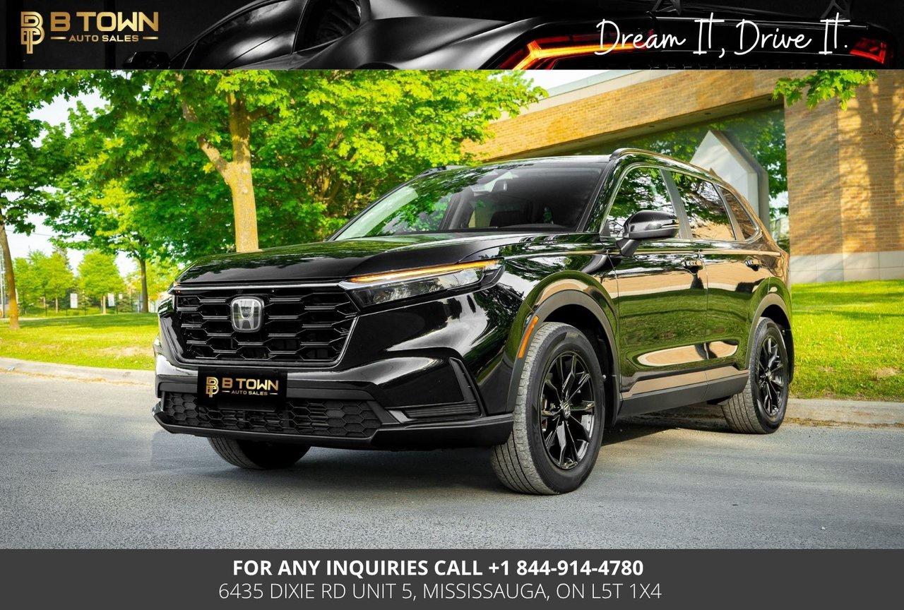 <p style=text-align: left;>&nbsp;

<strong>2025 Honda CR-V Sport AWD delivers sporty styling, turbocharged efficiency, and everyday versatility in one of the most refined compact SUVs on the market.</strong><span> Finished with bold exterior accents and a spacious modern cabin, the CR-V Sport blends comfort, technology, and all-weather capability for daily driving and family adventures alike.</span>




<span>Powered by a </span><strong>1.5L turbocharged 4-cylinder engine paired with a CVT automatic transmission and Real Time AWD</strong><span><strong>,</strong> the CR-V delivers smooth acceleration, excellent fuel efficiency, and confident year-round traction.</span>




<strong>Factory options included:</strong>

<ul>
<li><span>Sport AWD Trim</span></li>
<li><span>1.5L Turbocharged I4 Engine</span></li>
<li><span>All-Wheel Drive (AWD)</span></li>
<li><span>Honda Sensing Safety Suite</span></li>
<li><span>Adaptive Cruise Control</span></li>
<li><span>Lane Keeping Assist</span></li>
<li><span>Blind Spot Monitoring</span></li>
<li><span>Heated Front Seats</span></li>
<li><span>Heated Steering Wheel</span></li>
<li><span>Remote Start</span></li>
<li><span>Smart Key with Push-Button Start</span></li>
<li><span>Touchscreen Infotainment System</span></li>
<li><span>Wireless Apple CarPlay & Android Auto</span></li>
<li><span>Dual-Zone Automatic Climate Control</span></li>
<li><span>Backup Camera</span></li>
<li><span>Power Tailgate</span></li>
<li><span>Black Exterior Styling Accents</span></li>
<li><span>Alloy Wheels</span></li>
</ul>








<strong>At B-Town Auto Sales, each vehicle undergoes a comprehensive inspection to ensure exceptional quality and performance. We proudly serve customers across the Greater Toronto Area and beyond, offering competitive financing, trade-ins, and nationwide shipping.</strong>




<strong>Special Financing price: $ *</strong>

<strong>Cash Price: $ *</strong>




<strong>Thank you for choosing B-Town Auto Sales.</strong>