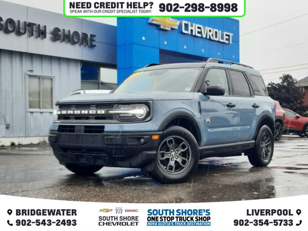 Recent Arrival! Area 51 2023 Ford Bronco Sport Big Bend For Sale, Bridgewater 4WD 8-Speed Automatic 1.5L EcoBoost 6 Speakers, ABS brakes, Air Conditioning, Alloy wheels, AM/FM Stereo, Automatic temperature control, Brake assist, Class II Trailer Tow Package w/Trailer Sway Control, Compass, Convenience Package, Delay-off headlights, Driver door bin, Driver vanity mirror, Dual front impact airbags, Electronic Stability Control, Exterior Parking Camera Rear, Front Bucket Seats, Front Driver/Passenger Seat Back Zipper Pockets, Fully automatic headlights, Heated door mirrors, Heated front seats, Illuminated entry, Intelligent Access (Lock/Unlock), Leather-Wrapped Steering Wheel, LED Fog Lamps, Low tire pressure warning, Occupant sensing airbag, Outside temperature display, Overhead airbag, Overhead console, Power door mirrors, Power Moonroof, Power steering, Power windows, Radio data system, Rear Parking Sensors, Rear window defroster, Rear window wiper, Remote keyless entry, Security system, SiriusXM, Speed control, Speed-sensing steering, Steering wheel mounted audio controls, SYNC 3 Communications & Entertainment System, Tachometer, Tilt steering wheel, Traction control, Trip computer, Universal Garage Door Opener (UGDO), Variably intermittent wipers, Wireless Charging Pad.