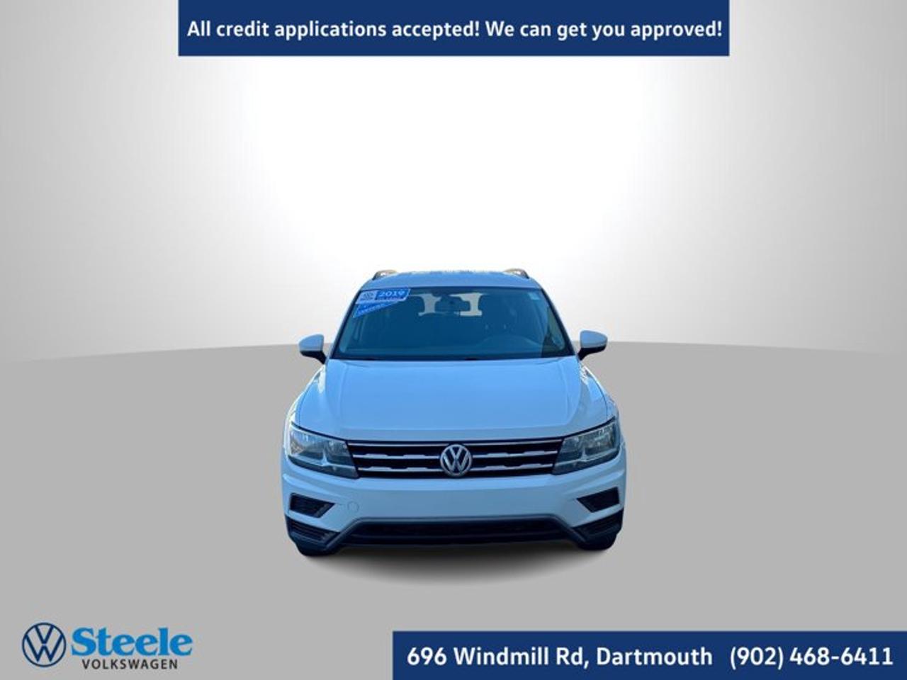 2019 Volkswagen Tiguan Trendline 4Motion 4D Sport Utility White AWD 8-Speed Automatic 2.0L TSIAWD, 6 Speakers, Alloy wheels, Four wheel independent suspension, Front Bucket Seats, Radio: 6.5 Touchscreen, Remote keyless entry, Rhombus Cloth Seating Surfaces.This 2019 Volkswagen Tiguan Trendline will not last long!! Call Now to reserve your Test Drive appointment!! 1-902-468-6411 or chat with us online at www.steelevw.ca.