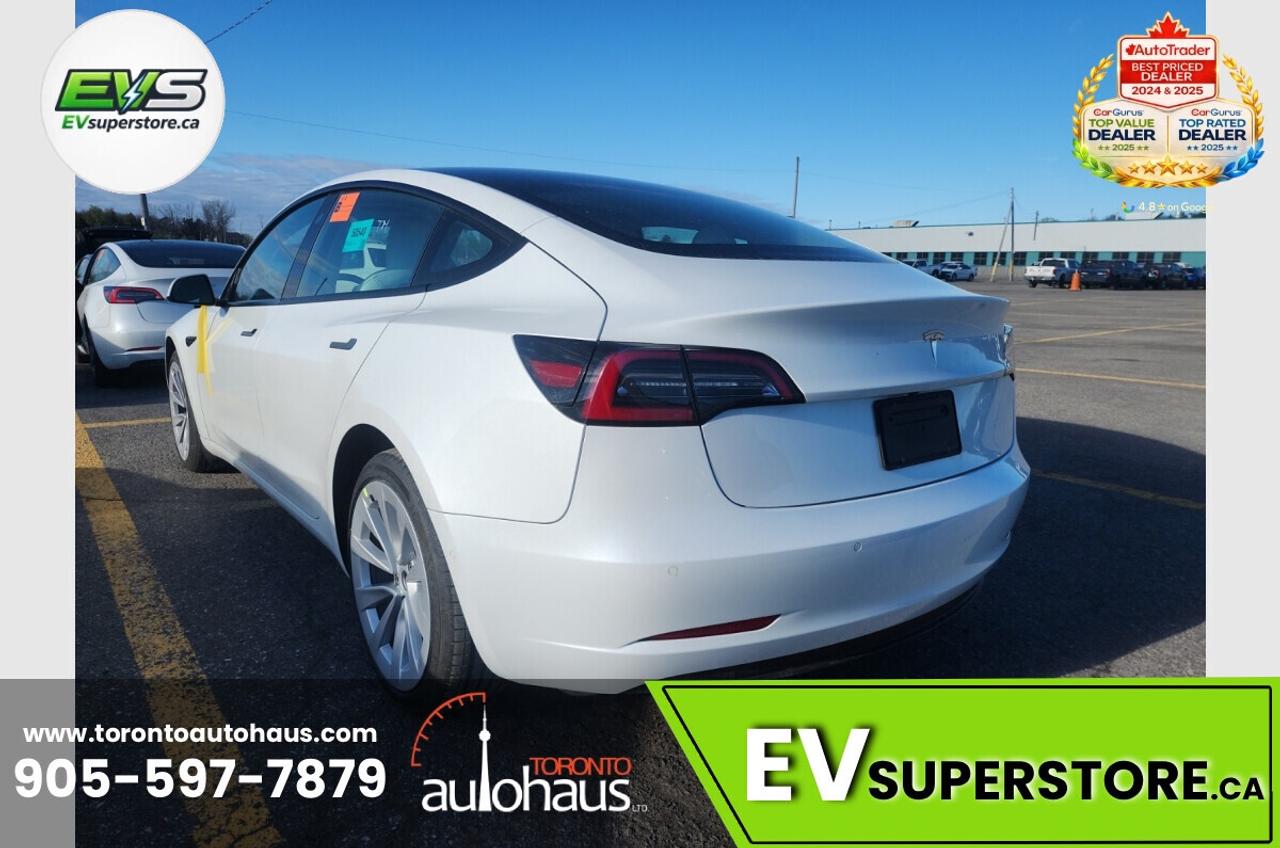 2022 Tesla Model 3 LFP I WHITE INTERIOR I EVSUPERSTORE.CA Photo