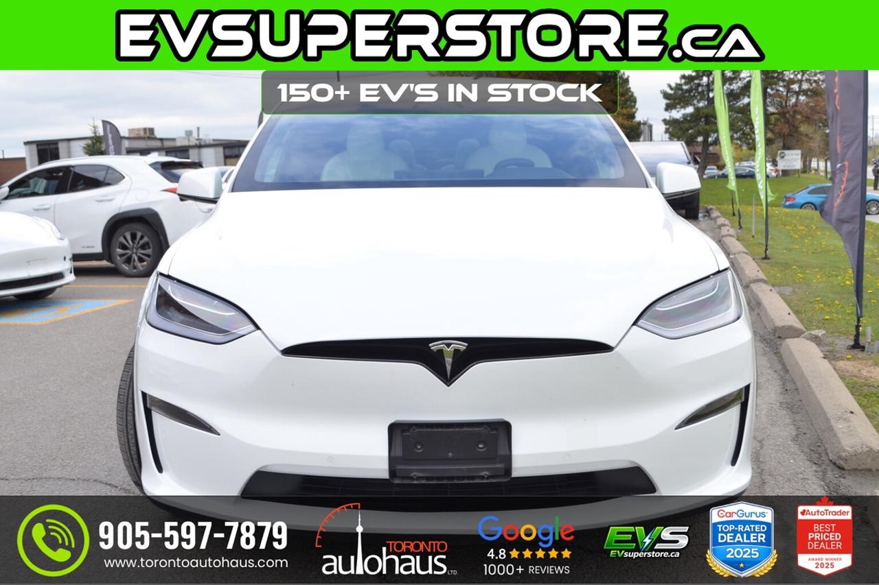 2022 Tesla Model X LONG RANGE I WHITE INT I 6 SEATER Photo