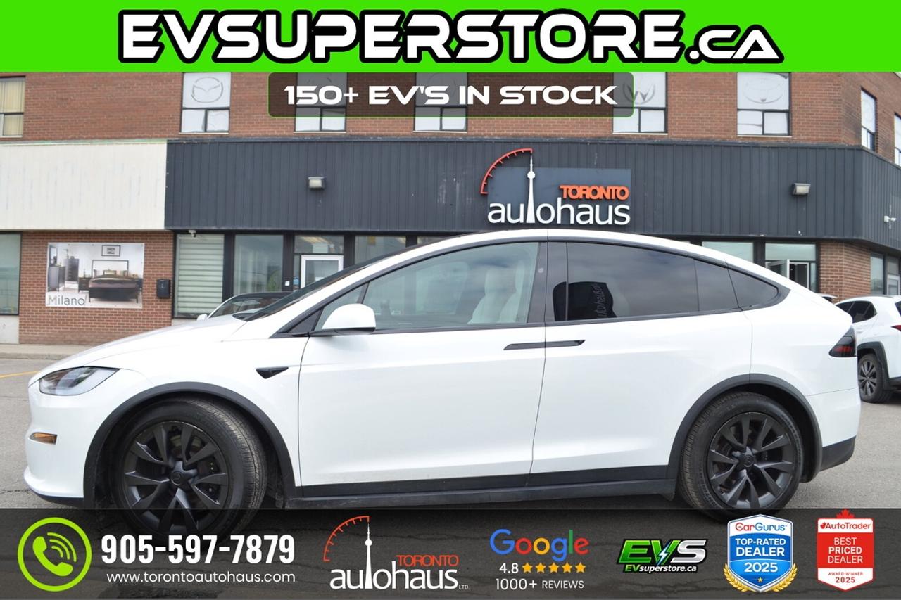 2022 Tesla Model X LONG RANGE I WHITE INT I 6 SEATER Photo