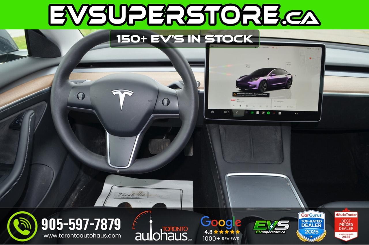 2022 Tesla Model 3 AWD I OVER 150 EV'S I EVSUPERSTORE.CA Photo