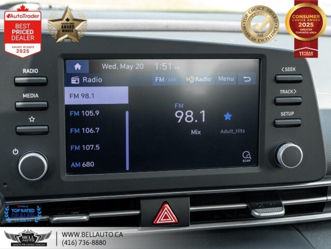 2022 Hyundai Elantra Essential   B.CAM   HTDSEATS   CARPLAY   NOACCIDEN Photo