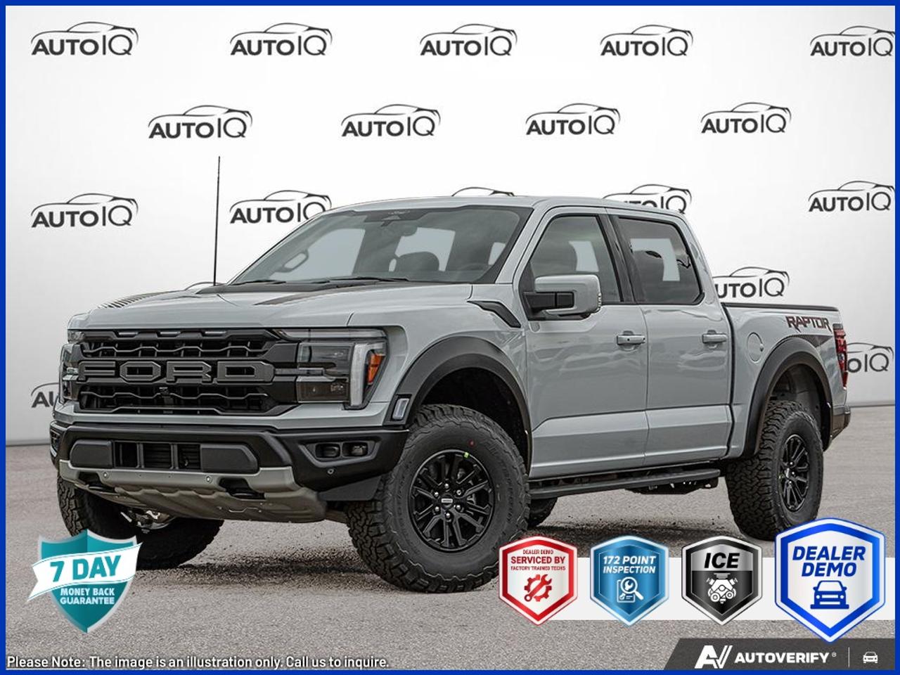 Used 2025 Ford F-150 Raptor 801A | BLACK LEATHER BKT STS | 3.5LV6 ECO HIGH OUTPUT | 10-SPD A/T | TWIN PNL MOONROOF | BEDLINER SPRAY-IN ACCY | SECURICODE WIRELESS KEYLESS EN for sale in Oakville, ON