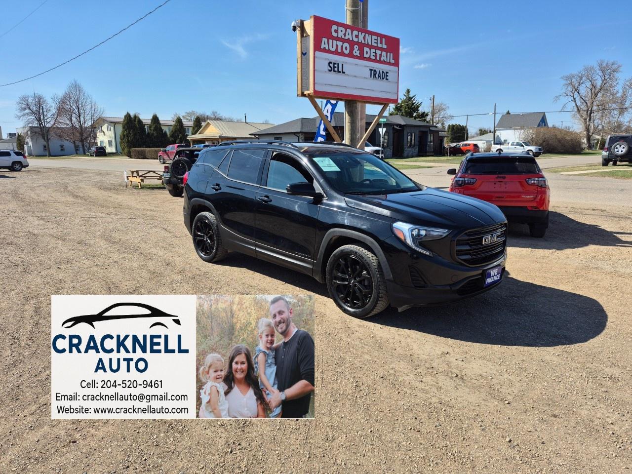 <p>2020 GMC Terrain - Clean Title/ Safetied - $132 Bi-Weekly + Tax</p><p><span style=color:rgb( 15 , 15 , 15 )>﻿Located in Carberry, but capable of bringing to Brandon. Priced to Sell!</span></p><ul><li><p>Fuel economy: Approx. 9.2L/100km city & 7.8L/100km highway</p></li><li><p>Aluminum wheels</p></li><li><p>Heated power-adjustable mirrors</p></li><li><p>Remote Starter</p></li><li><p>Keyless entry and push-button start</p></li><li><p>Heated front seats</p></li><li><p>Power-adjustable drivers seat</p></li><li><p>Dual-zone automatic climate control</p></li><li><p>Apple CarPlay & Android Auto </p></li><li><p>Bluetooth hands-free calling and audio streaming</p></li><li><p>USB ports front and rear</p></li><li><p>Rear View Camera</p></li><li><p>Forward Collision Alert</p></li><li><p>Lane Keep Assist with Lane Departure Warning</p></li><li><p>Automatic Emergency Braking</p></li><li><p>Fresh Safety and Service</p></li></ul><p>Financing Available/ Trades Welcome / delivery available.</p><p>Call/Text<u> 204-520-9461</u></p><p>Dealer #5905</p><p>Treaty cards accepted - 7 Day insurances available meaning you can drive home the same day even if MPI is closed (good for weekends and after hours)</p>
