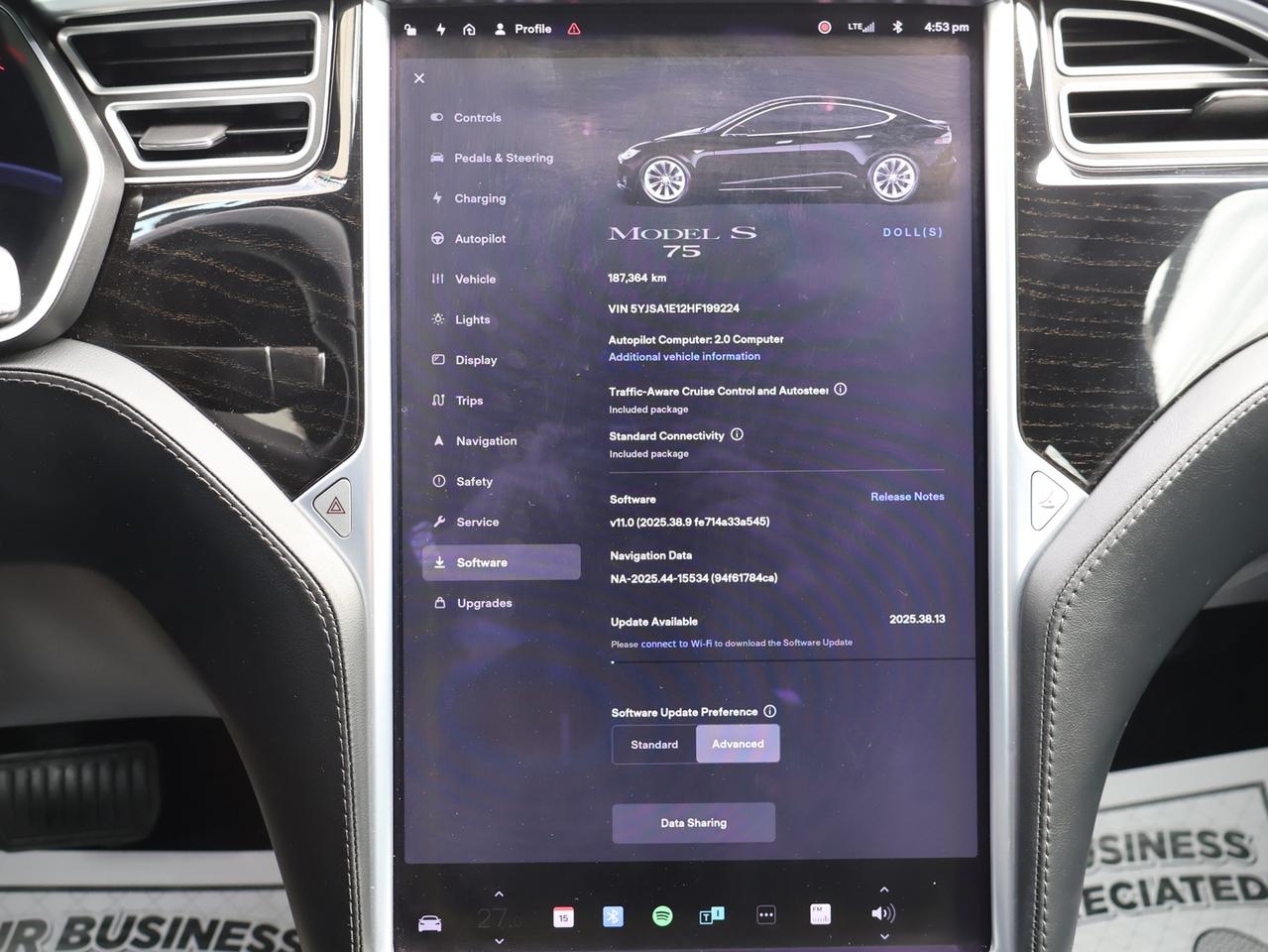 2017 Tesla Model S 75 RWD CERTIFIED CAMERA NAV BLUETOOTH LEATHER HEATED SEATS PANO ROOF CRUISE Photo