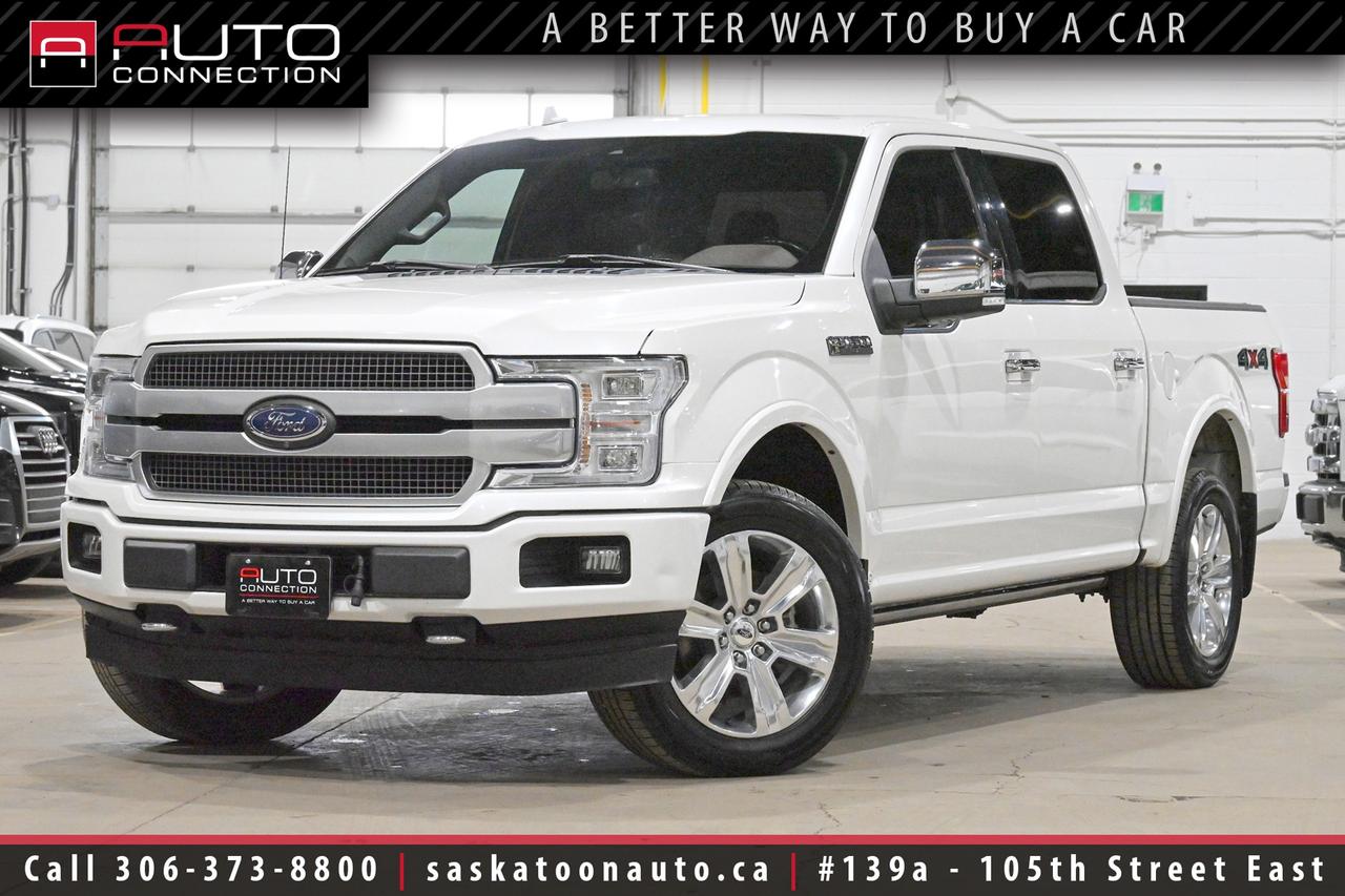 <p><span><font color=#000000><span>Financing & Warranty Available!</span><span><br></span></font></span><span><br></span><span>SuperCrew w/ 5.5ft. Box - Low KMs! - Lots of Options!</span><span><br></span><span><br></span><span>Key Features:</span><span><br></span><br><span>- 4x4</span><br><span>- Technology Package</span><br><span>- Massaging Active Motion Front Seats</span><br><span>- Cooled & Heated Front Seats</span><br><span>- Heated Rear Seats</span><br><span>- Heated Steering Wheel</span><br><span>- Remote Start</span><br><span>- Apple CarPlay & Android Auto Compatibility</span><br><span>- Voice-Activated Navigation</span><br><span>- Twin-Panel Moonroof</span><br><span>- 10-Speaker B&O PLAY Premium Sound System w/ Subwoofer</span><br><span>- 360-Degree Surround View Camera</span><br><span>- Reverse Sensing System</span><br><span>- Active Park Assist</span><br><span>- Blind Spot Information System (BLIS) w/ Cross-Traffic Alert</span><br><span>- Lane-Keeping System</span><br><span>- Intelligent Access w/ Push-Button Start</span><br><span>- Rain-Sensing Windshield Wipers</span><br><span>- Dual-Zone Automatic Climate Control</span><br><span>- SYNC 3 w/ 8-Inch Colour LCD Capacitive Touchscreen</span><br><span>- 8-Inch In-Cluster Productivity Screen</span><br><span>- Power-Adjustable Front Seats w/ Drivers Memory Settings</span><br><span>- Power-Adjustable Pedals w/ Memory</span><br><span>- Power-Folding Heated Sideview Mirrors w/ Memory</span><br><span>- Quad-Beam LED Headlamps w/ Auto High Beams</span><br><span>- LED Fog Lamps</span><br><span>- LED Taillamps</span><br><span>- Drop-In Bedliner</span><br><span>- Hard-Folding Tonneau Cover</span><br><span>- Class IV Hitch Receiver</span><br><span>- Integrated Trailer Brake Controller</span><br><span>- 3.55 Rear Electronic-Locking Rear Axle</span><br><span>- 10-Speed Automatic Transmission</span><br><span>- 3.5L EcoBoost 6-Cylinder Engine</span><br><br><b>Exterior Colour:</b><span> White Platinum Metallic Tri-coat</span><br><b>Interior Colour:</b><span> Dark Marsala Leather w/ Tuxedo Stripes</span><br><br><b>Manufacturers Brochure:</b><span> https://xr793.com/wp-content/uploads/2018/12/2018-Ford-F150-V2.pdf</span><br><br><span>Unlock a full year of FREE exclusive VIP benefits with your purchase! Enjoy 20% off labor, 25% off tires, free windshield stone chip repairs, and so much more. Visit saskatoonauto.ca/vip-features for all the details.<br></span><span><br>Honesty Pricing eliminates the haggle hassle by providing you with our lowest possible selling price up front. In fact, it is the lowest price in our market, and we will prove it by disclosing a comprehensive market report of what our competitors are selling similar vehicles for.<br></span><span><br>This vehicle meets our Diamond Certification standard, which begins by selecting only premium quality vehicles and subjecting them to a much more comprehensive inspection process than typical dealerships use. Diamond Certified ensures a clean history, exceptional appearance and problem-free operation.<br></span><span><br>At Saskatoon Auto Connection we sell pre-owned automobiles the way we would like to buy them ourselves. Since 2008, we have been dedicated to providing the highest level of integrity and transparency in our industry, in combination with the highest quality vehicles at the most competitive prices in Saskatchewan. Our friendly staff is ready to positively redefine your expectations of the pre-owned automobile space.</span></p>