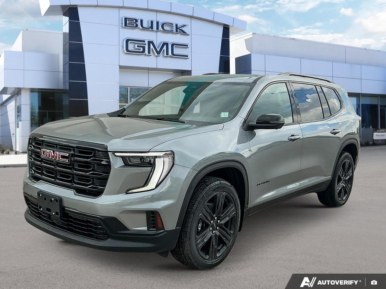Price Includes Added Accessories Plus Black Edition | Engine Block Heater | Suspension, Performance Ride and Handling
The 2026 GMC Acadia Elevation in Sterling Metallic with After Dark interior is a well-rounded AWD SUV that blends everyday practicality with genuine refinement. With only 11 km on the odometer, this is as fresh as it gets  and features like the Bose Premium audio system and a suite of advanced driver assistance technologies make it stand out within the Acadia lineup.

- AWD with All-Wheel Drive Disconnect for confident traction and improved fuel efficiency when full AWD isnt needed
- Bose Premium 12-speaker system with subwoofer  an Elevation-specific upgrade for a noticeably elevated in-cabin audio experience
- Blind Zone Steering Assist and Rear Cross Traffic Braking for active, not just passive, collision mitigation
- Reverse Automatic Braking adds an extra layer of confidence in tight parking situations
- Teen Driver system with Buckle-to-Drive and in-vehicle report card  a thoughtful feature for families with new drivers
- IntelliBeam automatic high-beam headlamps for improved visibility on unlit roads
- Theater-dimming interior lighting and Express-Up/Down power windows reflect the attention to detail in this trim
- Fuel economy rated at 12.1 L/100 km city / 10.1 L/100 km highway  reasonable for a capable AWD SUV

Ready to make it yours? Visit Birchwood Chevrolet Buick GMC in person or at birchwoodchevrolet.ca to reserve this Acadia, start your purchase online, or book a test drive. Our team is here to answer any questions and help you find the right fit  on your schedule, your way.
See three brands under one roof at Birchwood Chevrolet Buick GMC  the only place in Winnipeg where you can compare GMC, Chevrolet, and Buick all in one visit. Save yourself some time, see a great selection, and learn everything you need to know. 

Your Experience is Everything at Birchwood Chevrolet Buick GMC. 

Click, call (204) 837-5811, or visit Birchwood Chevrolet Buick GMC at the Birchwood Auto Park, 3965 Portage Avenue West at the Perimeter.

Dealer Permit #4240.
Dealer permit #4240
