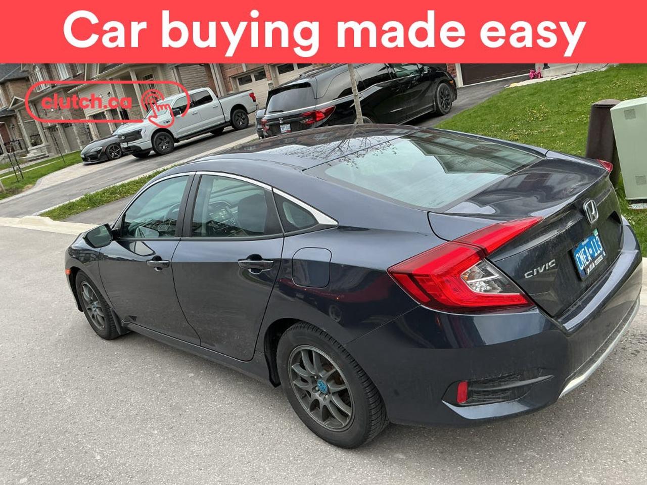 1 OWNER / Brake Assist, Front Heated Seats, Folding Rear Seats and more!<br> <br>Clutch is the largest online used car retailer in Canada, delivering a seamless, hassle-free car-buying experience to drivers everywhere. Shop thousands of used cars online, get the right one delivered to your door, and enjoy peace of mind with our 10-Day Money-Back Guarantee. How sweet is that? To learn more, visit clutch.ca.<br> <br>The top features for this car include:<br> <br>Electric Parking Brake<br>Brake Assist<br>Front Heated Seats<br>Folding Rear Seats<br>Climate Control<br>Dual Zone Front Climate Control<br>Speed-Sensitive Volume<br>Bluetooth Music<br>Touchscreen Display<br>Cruise Control<br>Adaptive Cruise Control<br>12V Outlet<br>Hands Free Device Connectivity<br>Apple CarPlay<br>Android Auto<br>USB Input<br>Keyless Entry<br>Push Button Start<br>Passive Keyless Entry<br>Keyfob Remote Start<br>Lane Departure Warning<br>Active Lane Keep Assistance<br>Forward Collision Mitigation<br>Pedestrian Detection<br>One-Touch Windows<br>Rear Window Defroster<br>Sunroof<br>Hill Assistance<br>Automatic High Beams<br>Rear View Camera<br>Power Driver Seat<br>AM/FM Stereo<br> <br>Seamless home delivery - Delivery to your door in a matter of days. Available on select packages.<br> <br>Try it out for 10 days - If you do not like it, we will take it back. <br> <br>Quality assured - All cars go through our rigorous 210-point inspection and reconditioning process.<br> <br>Peace of mind - Warranty and protection plans available.<br> <br>Haggle-free - No haggling or hard sells.<br> <br>100% Transparency - Full inspection reports on every car, including high-res photography and a free Carfax report.<br> <br>Listed price is for cash purchase only and does not include taxes, Shipping Fees (if applicable), Delivery Fees (if applicable), government licensing fees.<br> <br>Previous Provincial Registrations:<br>Ontario<br> <br>Stock # 103704