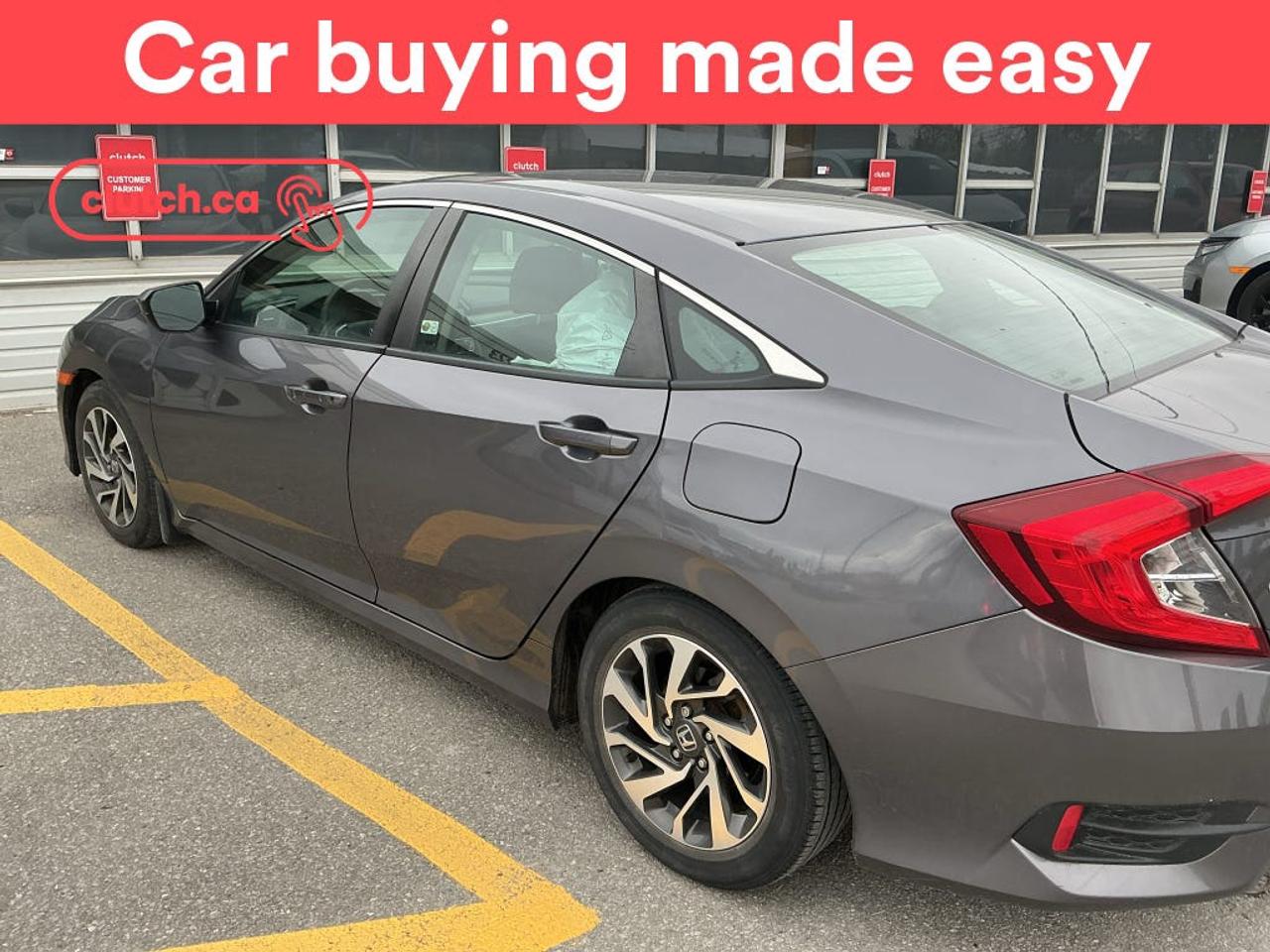 NO ACCIDENTS / CLEAN CARFAX / Brake Assist, Front Heated Seats, Folding Rear Seats and more!<br> <br>Clutch is the largest online used car retailer in Canada, delivering a seamless, hassle-free car-buying experience to drivers everywhere. Shop thousands of used cars online, get the right one delivered to your door, and enjoy peace of mind with our 10-Day Money-Back Guarantee. How sweet is that? To learn more, visit clutch.ca.<br> <br>The top features for this car include:<br> <br>Electric Parking Brake<br>Brake Assist<br>Front Heated Seats<br>Folding Rear Seats<br>Climate Control<br>Dual Zone Front Climate Control<br>Speed-Sensitive Volume<br>Bluetooth Music<br>Touchscreen Display<br>Cruise Control<br>Adaptive Cruise Control<br>12V Outlet<br>Hands Free Device Connectivity<br>Apple CarPlay<br>Android Auto<br>USB Input<br>Keyless Entry<br>Push Button Start<br>Passive Keyless Entry<br>Keyfob Remote Start<br>Lane Departure Warning<br>Active Lane Keep Assistance<br>Forward Collision Mitigation<br>Pedestrian Detection<br>One-Touch Windows<br>Rear Window Defroster<br>Sunroof<br>Hill Assistance<br>Rear View Camera<br>AM/FM Stereo<br> <br>Seamless home delivery - Delivery to your door in a matter of days. Available on select packages.<br> <br>Try it out for 10 days - If you do not like it, we will take it back. <br> <br>Quality assured - All cars go through our rigorous 210-point inspection and reconditioning process.<br> <br>Peace of mind - Warranty and protection plans available.<br> <br>Haggle-free - No haggling or hard sells.<br> <br>100% Transparency - Full inspection reports on every car, including high-res photography and a free Carfax report.<br> <br>Listed price is for cash purchase only and does not include taxes, Shipping Fees (if applicable), Delivery Fees (if applicable), government licensing fees.<br> <br>Previous Provincial Registrations:<br>Ontario<br> <br>Stock # 103774
