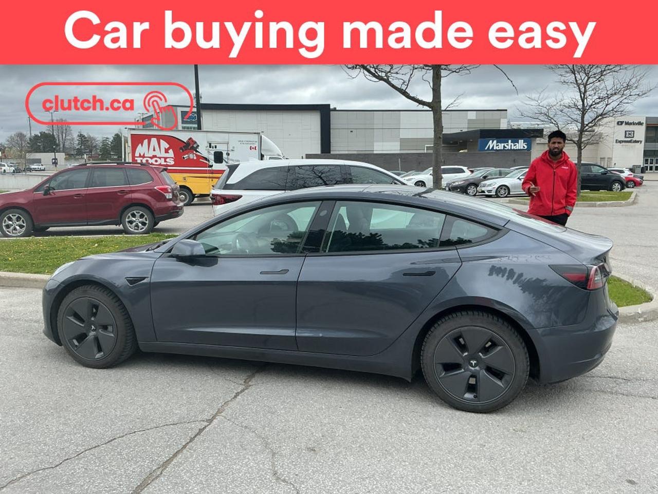Brake Assist, Power Tailgate/Hatch, Auto Dimming Rearview Mirror and more!<br> <br>Clutch is the largest online used car retailer in Canada, delivering a seamless, hassle-free car-buying experience to drivers everywhere. Shop thousands of used cars online, get the right one delivered to your door, and enjoy peace of mind with our 10-Day Money-Back Guarantee. How sweet is that? To learn more, visit clutch.ca.<br> <br>The top features for this car include:<br> <br>Electric Parking Brake<br>Brake Assist<br>Power Tailgate/Hatch<br>Auto Dimming Rearview Mirror<br>Front Heated Seats<br>Power Lumbar Support<br>Rear Heated Seats<br>Folding Rear Seats<br>Driver Seat Memory System<br>Climate Control<br>Dual Zone Front Climate Control<br>Rear Climate Vents<br>Touchscreen Display<br>GPS Navigation<br>Cruise Control<br>Adaptive Cruise Control<br>12V Outlet<br>Hands Free Device Connectivity<br>Wireless Charging<br>USB Input<br>Front View Camera<br>Power Folding Exterior Mirrors<br>Lane Departure Warning<br>Active Lane Keep Assistance<br>Blindspot Sensors<br>Forward Collision Mitigation<br>Rear Collision Warning<br>Pedestrian Detection<br>Driver Attention Alert<br>Heated Steering Wheel<br>One-Touch Windows<br>Rain Sensing Wipers<br>Rear Window Defroster<br>Panoramic Sunroof<br>Hill Assistance<br>Automatic High Beams<br>Rear View Camera<br>Parking Sensors<br>Rear Parking Sensors<br>Power Driver Seat<br>Power Passenger Seat<br>DC Fast Charging<br>Ambient Lighting<br>Front Trunk<br>Heat Pump<br> <br>Seamless home delivery - Delivery to your door in a matter of days. Available on select packages.<br> <br>Try it out for 10 days - If you do not like it, we will take it back. <br> <br>Quality assured - All cars go through our rigorous 210-point inspection and reconditioning process.<br> <br>Peace of mind - Warranty and protection plans available.<br> <br>Haggle-free - No haggling or hard sells.<br> <br>100% Transparency - Full inspection reports on every car, including high-res photography and a free Carfax report.<br> <br>Listed price is for cash purchase only and does not include taxes, Shipping Fees (if applicable), Delivery Fees (if applicable), government licensing fees.<br> <br>Previous Provincial Registrations:<br>Ontario<br> <br>Stock # 103847