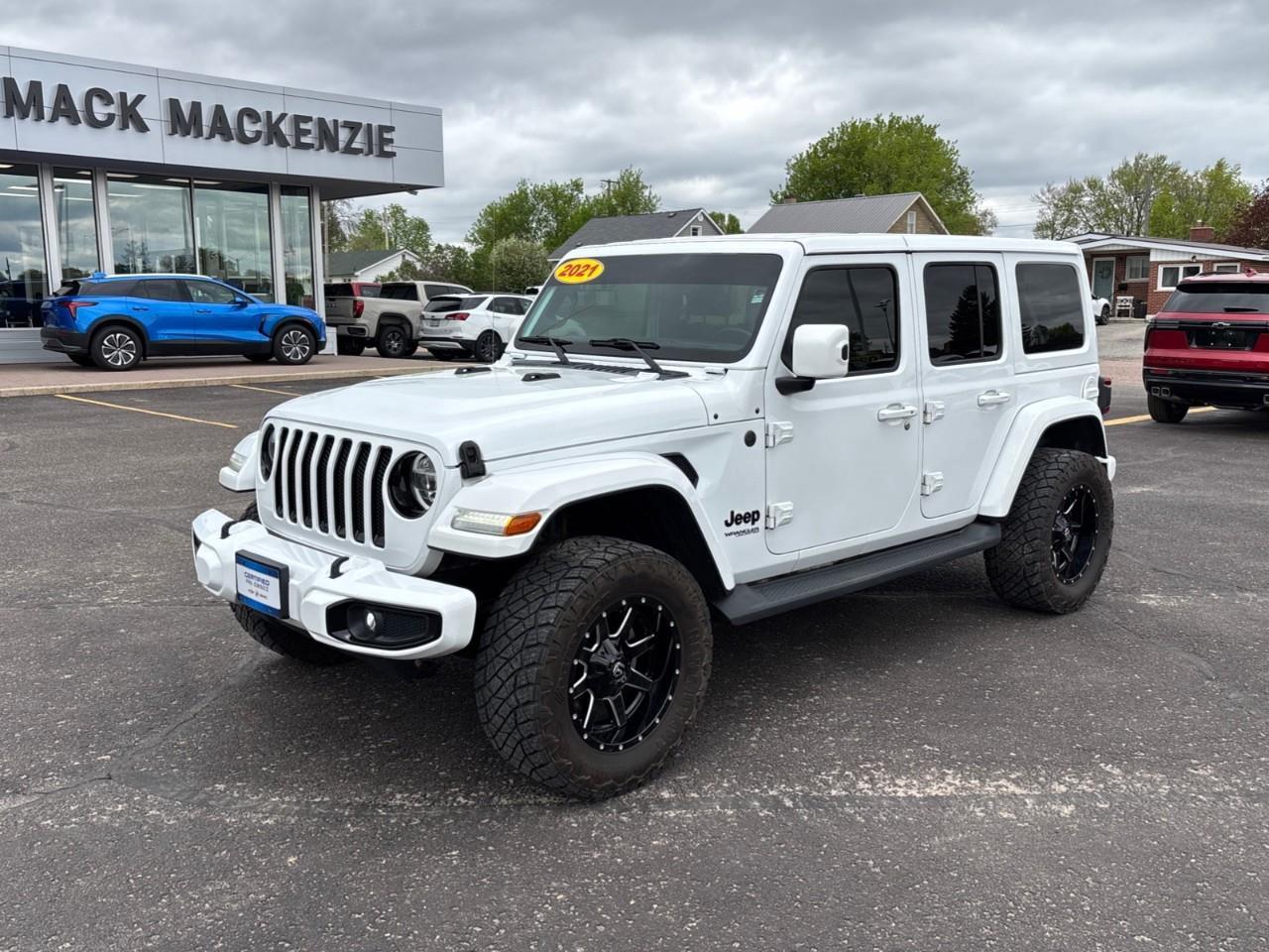 2021 Jeep Wrangler Unlimited Sahara Used 5 Passenger 4X4 Off Road 4 Door Jeep with 3.6L V6, Heated Front Seats, Heated Steering Wheel and Navigation Photo