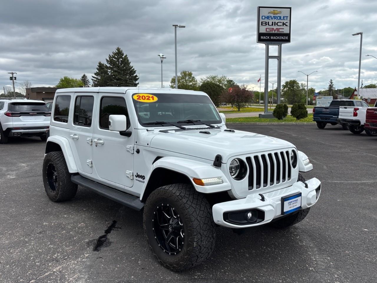 2021 Jeep Wrangler Unlimited Sahara Used 5 Passenger 4X4 Off Road 4 Door Jeep with 3.6L V6, Heated Front Seats, Heated Steering Wheel and Navigation Photo