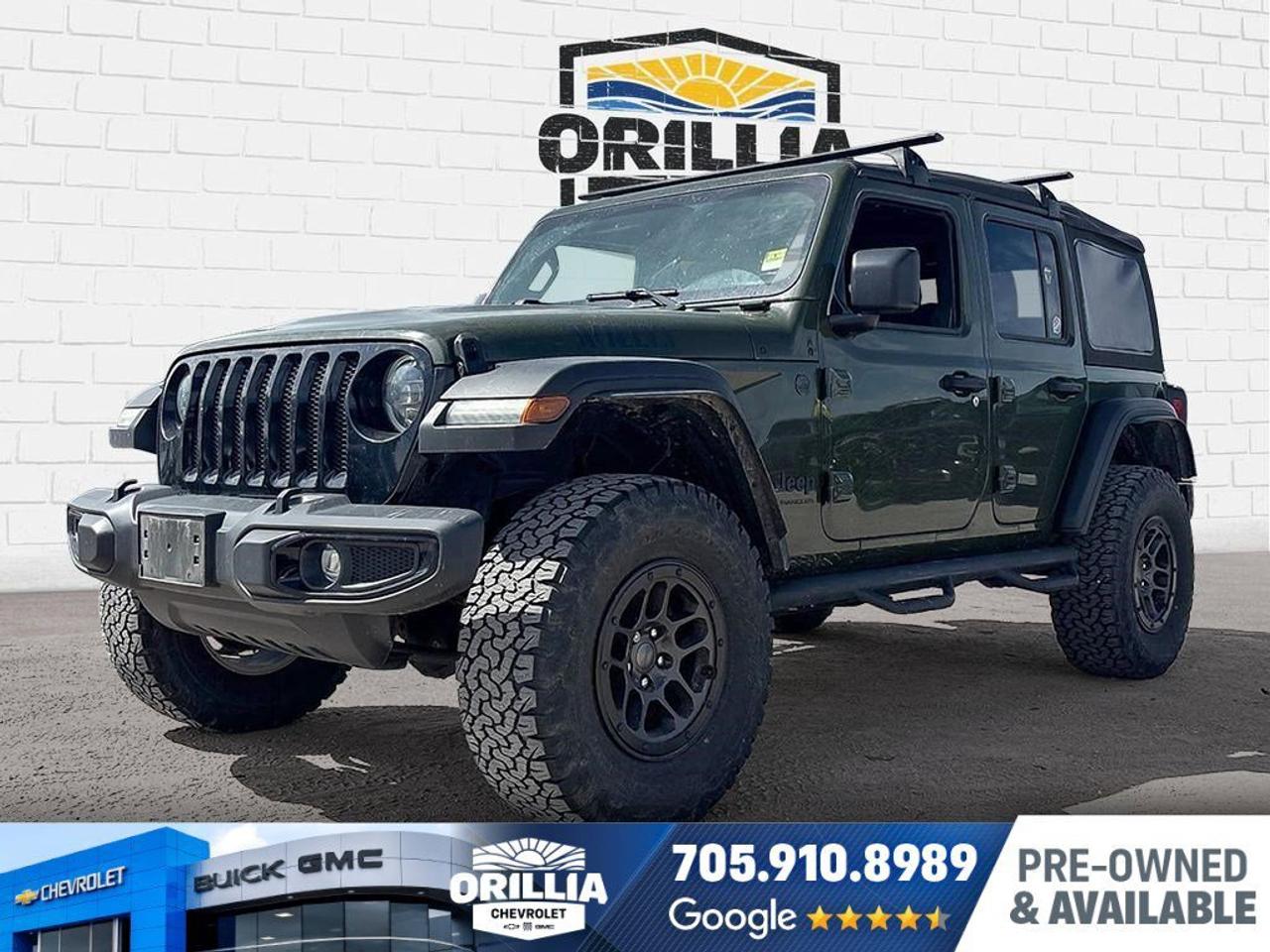 Sarge Green Clearcoat 2023 Jeep Wrangler Willys 4D Sport Utility 4WD
8-Speed Automatic Pentastar 3.6L V6 VVT


Did this vehicle catch your eye? Book your VIP test drive with one of our Sales and Leasing Consultants to come see it in person.

Remember no hidden fees or surprises at Jim Wilson Chevrolet. We advertise all in pricing meaning all you pay above the price is tax and cost of licensing.