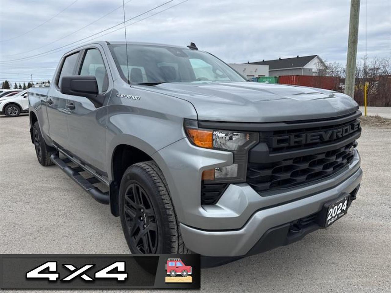 2024 Chevrolet Silverado 1500 Custom  Remote Start - $341 B/W Photo