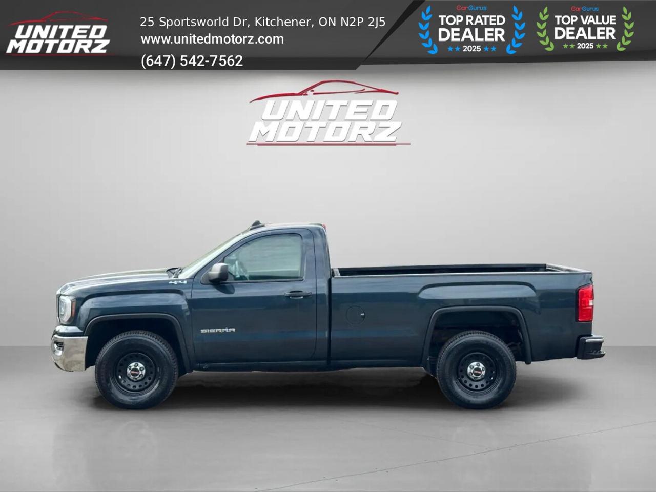 2017 GMC Sierra 1500 4WD REGULAR CAB 133"~SAFETY CERTIFIED~ 20 SERVICE Photo