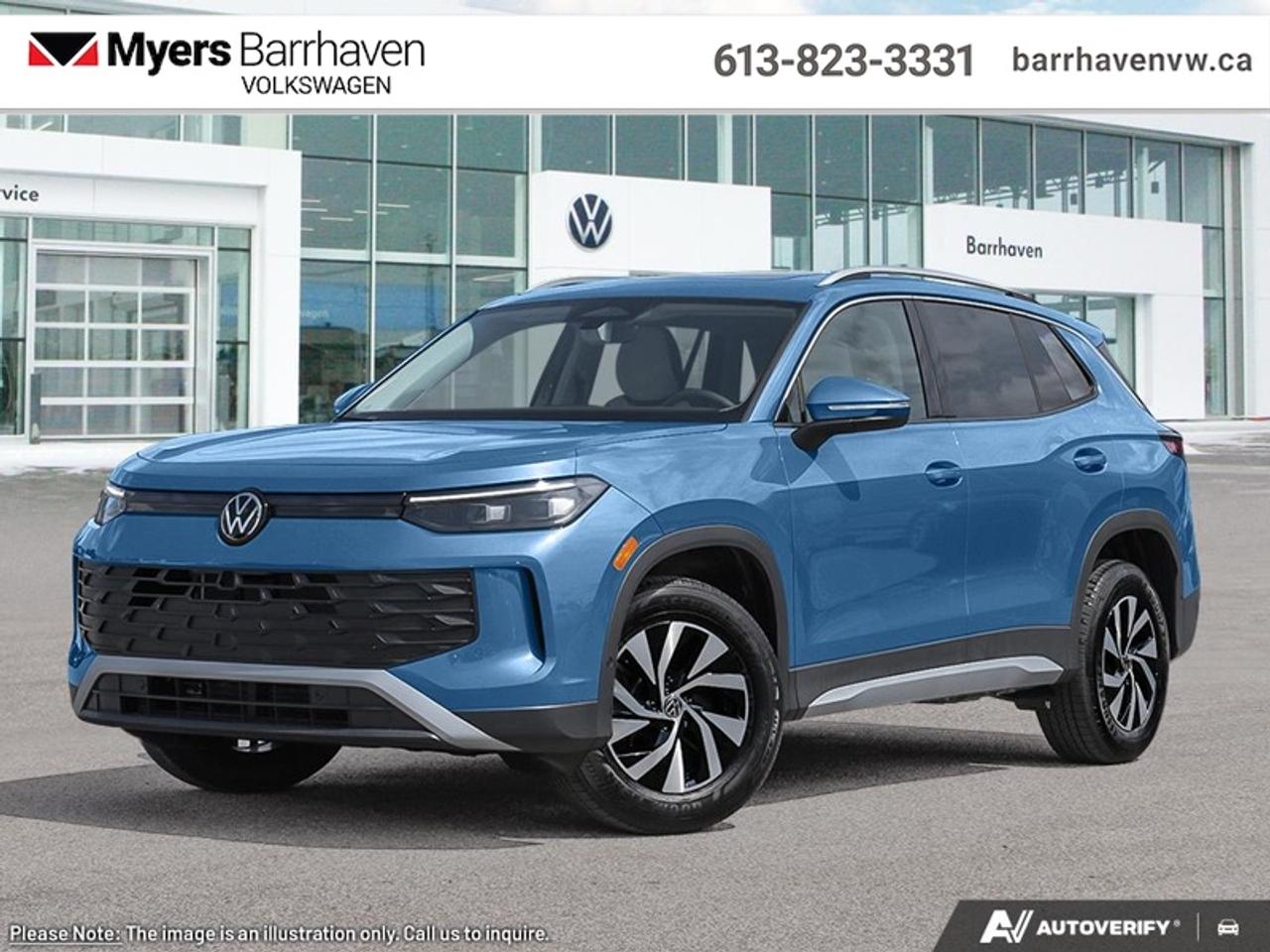 <b>Wireless Charging,  Heated Seats,  Heated Steering Wheel,  Adaptive Cruise Control,  Remote Start!</b><br> <br> The 2026 Volkswagen Tiguan stands out with its confident stance, sculpted exterior and refined character that elevate every drive.<br> <br>From the outside, the 2026 Volkswagen Tiguan makes a bold impression with its upright proportions, sharp body lines and modern lighting elements that reflect Volkswagens evolving design language. Inside, the cabin highlights quality materials, intuitive connectivity and seating designed to comfortably accommodate passengers and gear. With its refined look, intelligent features and Volkswagens reputation for engineering, the Tiguan delivers a well-balanced and engaging compact SUV experience.<br> <br>This Monterey Blue Pearl SUV has an Automatic transmission and is powered by a 201HP 2.0L 4 Cylinder Engine. <br> <br> Our Tiguans trim level is Trendline. Standard features include heated front seats with a heated steering wheel, adaptive cruise control, remote engine start, wireless device charging, and a 12.9-inch infotainment screen with wireless Apple CarPlay and Android Auto. Safety features also include lane keep assist with lane departure warning, collision mitigation, blind spot alert, and front and rear parking sensors. This vehicle has been upgraded with the following features: Wireless Charging, Heated Seats, Heated Steering Wheel, Adaptive Cruise Control, Remote Start, Lane Keep Assist, Blind Spot Detection.<br><br> <br>To apply right now for financing use this link: <a href=https://www.barrhavenvw.ca/financing-request/ target=_blank>https://www.barrhavenvw.ca/financing-request/</a><br> <br/>0% financing for 24 months. 2.99% financing for 84 months. <br> Buy this vehicle now for the lowest bi-weekly payment of <b>$263.83</b> with $0 down for 84 months @ 2.99% APR O.A.C. ( Plus applicable taxes - $840 Doc fee. Cash purchase selling price includes: Tire Stewardship ($20.00), OMVIC Fee ($12.50). (HST) are extra. (HST), licence, insurance & registration not included. **Rebates may not apply to all purchase types. Conditions varysee dealer for details. ). Incentives expire 2026-08-31. See dealer for details. <br> <br> <br>LEASING:<br><br>Estimated Lease Payment: $199 bi-weekly <br>Payment based on 2.49% lease financing for 48 months with $0 down payment on approved credit. Total obligation $20,771. Mileage allowance of 16,000 KM/year. Offer expires 2026-08-31.<br><br><br>We are your premier Volkswagen dealership in the region. If youre looking for a new Volkswagen or a car, check out Barrhaven Volkswagens new, pre-owned, and certified pre-owned Volkswagen inventories. We have the complete lineup of new Volkswagen vehicles in stock like the GTI, Golf R, Jetta, Tiguan, Atlas Cross Sport, Volkswagen ID.4 electric vehicle, and Atlas. If you cant find the Volkswagen model youre looking for in the colour that you want, feel free to contact us and well be happy to find it for you. If youre in the market for pre-owned cars, make sure you check out our inventory. If you see a car that you like, contact 844-914-4805 to schedule a test drive.<br> Come by and check out our fleet of 40+ used cars and trucks and 110+ new cars and trucks for sale in Nepean.  o~o