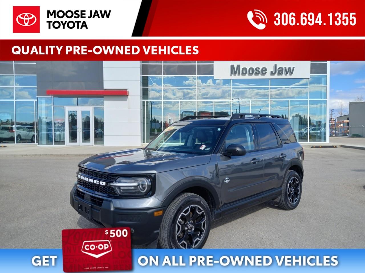Used 2025 Ford Bronco Sport Outer Banks Ready for your next adventure! for sale in Moose Jaw, SK