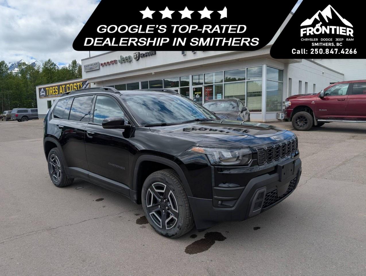 <p>The 2026 Jeep Cherokee Limited 4x4 delivers modern efficiency, refined comfort, and advanced capability in a stylish and versatile SUV package.</p><p>Powered by an efficient <strong>1.6L I-4 eTurbo PHEV engine</strong> paired with an <strong>electronic variable transmission (EVT)</strong>, this Cherokee combines impressive fuel economy with confident 4x4 capability for everyday driving and weekend adventures alike.</p><p>Finished in elegant <strong>Diamond Black Crystal Pearl</strong> with a premium <strong>Global Black interior featuring Capri leatherette seats with perforation</strong>, this Cherokee Limited offers upscale styling and comfort throughout the cabin.</p><p>Loaded with premium features including <strong>Uconnect 5 with 12.3-inch display, Apple CarPlay, Google Android Auto, heated front seats, heated steering wheel, remote start system, adaptive cruise control with stop and go, blind-spot monitoring, active lane management, ParkView rear back-up camera, Park-Sense rear park assist, wireless charging pad, dual-pane panoramic sunroof, and dual-zone automatic temperature control</strong>.</p><p>The advanced 4x4 system and Selec-Terrain traction management help provide confidence in changing road conditions, while the plug-in hybrid powertrain offers impressive efficiency without sacrificing capability.</p><p>Whether youre commuting, road-tripping, or exploring beyond the pavement, the 2026 Jeep Cherokee Limited 4x4 delivers premium comfort, advanced technology, and exceptional versatility.</p><p>Please confirm all vehicle details and features with our sales team and start the buying process today.</p>
