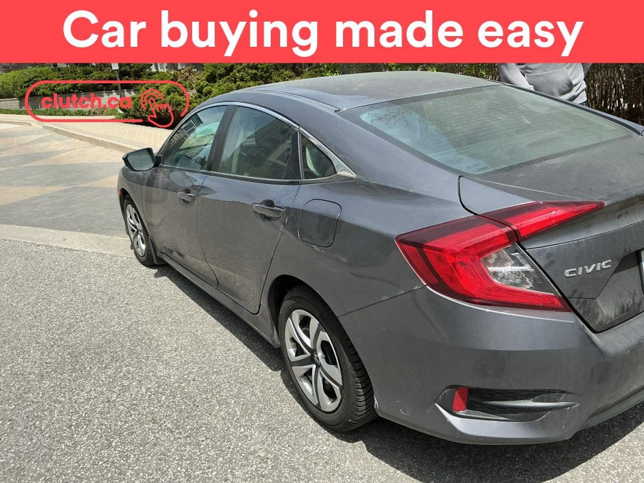Brake Assist, Front Heated Seats, Folding Rear Seats and more!<br> <br>Clutch is the largest online used car retailer in Canada, delivering a seamless, hassle-free car-buying experience to drivers everywhere. Shop thousands of used cars online, get the right one delivered to your door, and enjoy peace of mind with our 10-Day Money-Back Guarantee. How sweet is that? To learn more, visit clutch.ca.<br> <br>The top features for this car include:<br> <br>Electric Parking Brake<br>Brake Assist<br>Front Heated Seats<br>Folding Rear Seats<br>Climate Control<br>Speed-Sensitive Volume<br>Bluetooth Music<br>Touchscreen Display<br>Cruise Control<br>12V Outlet<br>Hands Free Device Connectivity<br>Apple CarPlay<br>Android Auto<br>USB Input<br>Keyless Entry<br>One-Touch Windows<br>Rear Window Defroster<br>Hill Assistance<br>Rear View Camera<br>AM/FM Stereo<br> <br>Seamless home delivery - Delivery to your door in a matter of days. Available on select packages.<br> <br>Try it out for 10 days - If you do not like it, we will take it back. <br> <br>Quality assured - All cars go through our rigorous 210-point inspection and reconditioning process.<br> <br>Peace of mind - Warranty and protection plans available.<br> <br>Haggle-free - No haggling or hard sells.<br> <br>100% Transparency - Full inspection reports on every car, including high-res photography and a free Carfax report.<br> <br>Listed price is for cash purchase only and does not include taxes, Shipping Fees (if applicable), Delivery Fees (if applicable), government licensing fees.<br> <br>Previous Provincial Registrations:<br>Ontario<br> <br>Stock # 104017