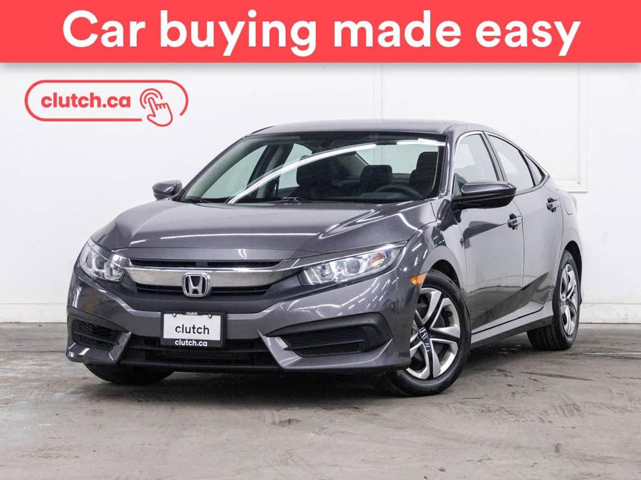 Brake Assist, Front Heated Seats, Folding Rear Seats and more!<br> <br>Clutch is the largest online used car retailer in Canada, delivering a seamless, hassle-free car-buying experience to drivers everywhere. Shop thousands of used cars online, get the right one delivered to your door, and enjoy peace of mind with our 10-Day Money-Back Guarantee. How sweet is that? To learn more, visit clutch.ca.<br> <br>The top features for this car include:<br> <br>Electric Parking Brake<br>Brake Assist<br>Front Heated Seats<br>Folding Rear Seats<br>Climate Control<br>Speed-Sensitive Volume<br>Bluetooth Music<br>Touchscreen Display<br>Cruise Control<br>12V Outlet<br>Hands Free Device Connectivity<br>Apple CarPlay<br>Android Auto<br>USB Input<br>Keyless Entry<br>One-Touch Windows<br>Rear Window Defroster<br>Hill Assistance<br>Rear View Camera<br>AM/FM Stereo<br> <br>Seamless home delivery - Delivery to your door in a matter of days. Available on select packages.<br> <br>Try it out for 10 days - If you do not like it, we will take it back. <br> <br>Quality assured - All cars go through our rigorous 210-point inspection and reconditioning process.<br> <br>Peace of mind - Warranty and protection plans available.<br> <br>Haggle-free - No haggling or hard sells.<br> <br>100% Transparency - Full inspection reports on every car, including high-res photography and a free Carfax report.<br> <br>Listed price is for cash purchase only and does not include taxes, Shipping Fees (if applicable), Delivery Fees (if applicable), government licensing fees.<br> <br>Previous Provincial Registrations:<br>Ontario<br> <br>Stock # 104017