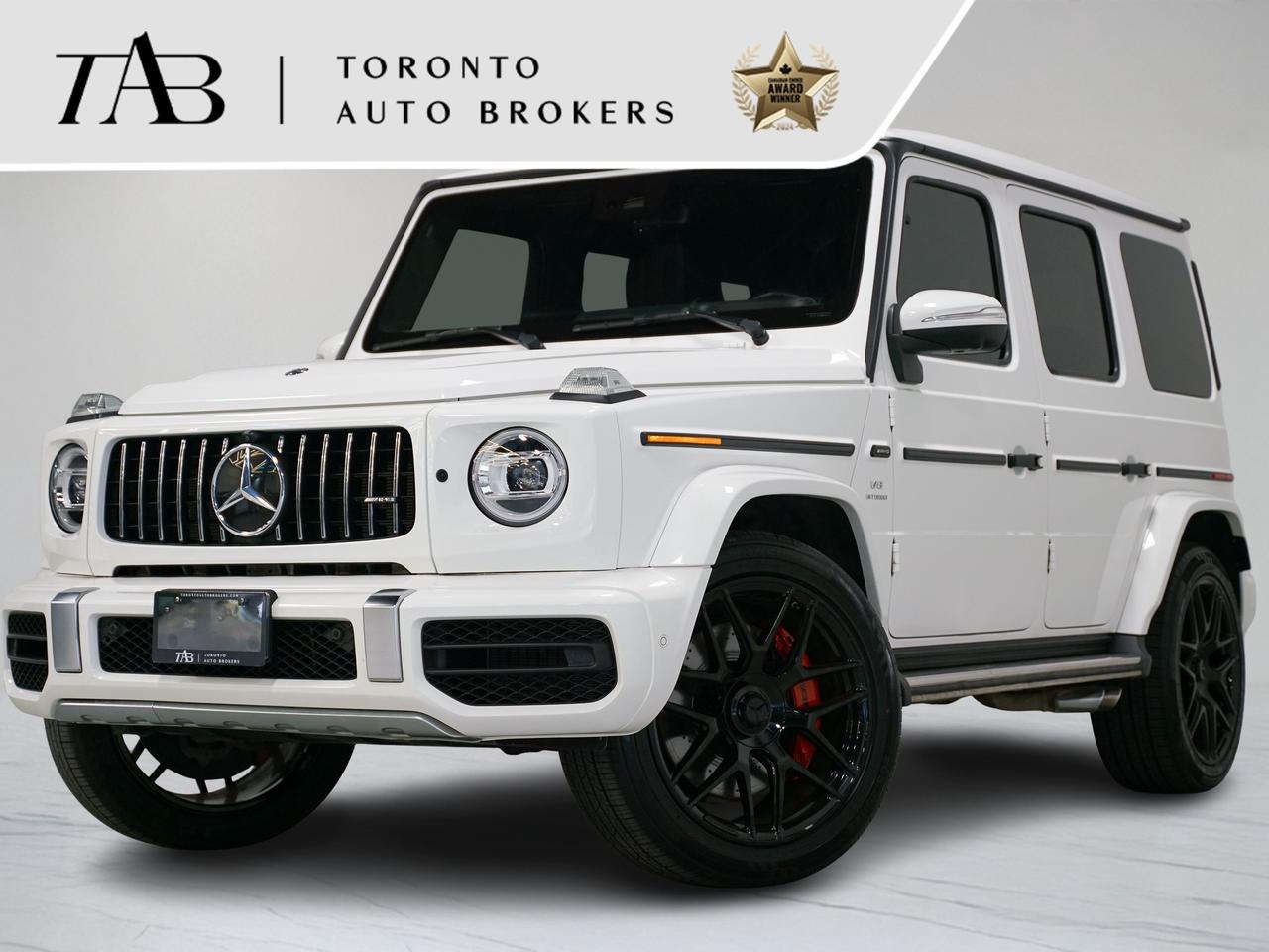This 2019 Mercedes-Benz G-Class G 63 AMG&reg; is a local Ontario vehicle that combines iconic luxury SUV styling with exhilarating AMG performance and premium craftsmanship. Finished with the sought-after Premium Package and Carbon Fibre interior trim, this G 63 delivers an unmistakable presence on and off the road.

Key Features:

Exclusive Interior Plus Pa &mdash; $5,900
AMG Carbon Fibre &mdash; $5,500
22" AMG Cross-spoke Wheel &mdash; $2,650
Luggage compartment mat &mdash; $150
AMG Ride Control Suspension
Premium Package
Carbon Fibre Interior Trim
Dual 12.3" Widescreen Displays
Apple CarPlay & Android Auto
Navigation System
Ambient Interior Lighting

NOW OFFERING 3 MONTH DEFERRED FINANCING PAYMENTS ON APPROVED CREDIT. 

WE OFFER THE BEST FINANCE RATES, AND DONT CHARGE ANY FINANCING FEE

Looking for a top-rated pre-owned luxury car dealership in the GTA? Look no further than Toronto Auto Brokers (TAB)! Were proud to have won multiple awards, including the 2024 AutoTrader Best Priced Dealer, the 2026 Best in Business award, the 2025 CarGurus Award, the 2026 Top Choice Award, the 2026 Dealer Rater Consumer Satisfaction Award, the 2026 Canadian Choice Award, the 2026 Three Best Rated Dealer Award, and many more!

With 30 years of experience serving the Greater Toronto Area, TAB is a respected and trusted name in the pre-owned luxury car industry. Our 30,000 sq.Ft indoor showroom is home to a wide range of luxury vehicles from top brands like BMW, Mercedes-Benz, Audi, Porsche, Land Rover, Jaguar, Aston Martin, Bentley, Maserati, and more. And we dont just serve the GTA, were proud to offer our services to all cities in Canada, including Vancouver, Montreal, Calgary, Edmonton, Winnipeg, Saskatchewan, Halifax, and more.

At TAB, were committed to providing a no-pressure environment and honest work ethics. As a family-owned and operated business, we treat every customer like family and ensure that every interaction is a positive one. Come experience the TAB Lifestyle at its truest form, luxury car buying has never been more enjoyable and exciting!

We offer a variety of services to make your purchase experience as easy and stress-free as possible. From competitive and simple financing and leasing options to extended warranties, aftermarket services, and full history reports on every vehicle, we have everything you need to make an informed decision. We welcome every trade, even if youre just looking to sell your car without buying, and when it comes to financing or leasing, we offer same day approvals, with access to over 50 lenders, including all of the banks in Canada. Feel free to check out your own Equifax credit score without affecting your credit score, simply click on the Equifax tab above and see if you qualify.

So if youre looking for a luxury pre-owned car dealership in Toronto, look no further than TAB! We proudly serve the GTA, including Toronto, Etobicoke, Woodbridge, North York, York Region, Vaughan, Thornhill, Richmond Hill, Mississauga, Scarborough, Markham, Oshawa, Peteborough, Hamilton, Newmarket, Orangeville, Aurora, Brantford, Barrie, Kitchener, Niagara Falls, Oakville, Cambridge, Kitchener, Waterloo, Guelph, London, Windsor, Orillia, Pickering, Ajax, Whitby, Durham, Cobourg, Belleville, Kingston, Ottawa, Montreal, Vancouver, Winnipeg, Calgary, Edmonton, Regina, Halifax, and more.

Call us today or visit our website to learn more about our inventory and services. And remember, all prices exclude applicable taxes and licensing, and vehicles can be certified at an additional cost of $999.