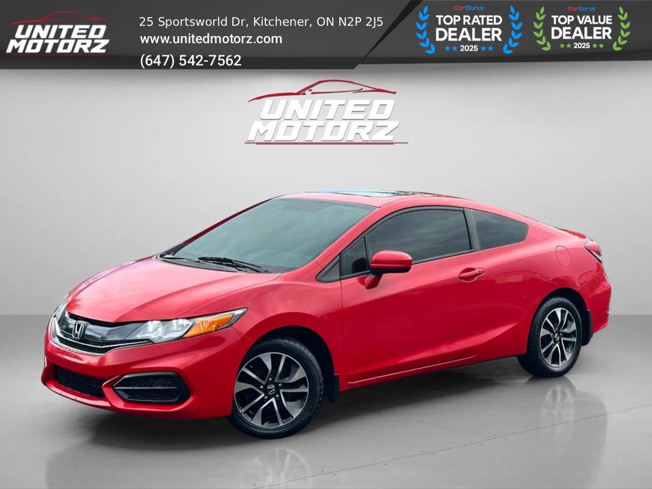 2015 Honda Civic EX MAN CPE~SAFETY CERTIFIED~ NO ACCIDENTS~