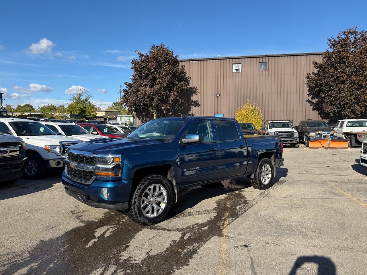 Blue 2017 Chevrolet Silverado 1500 Pickup Truck Four-Wheel Drive Automatic
