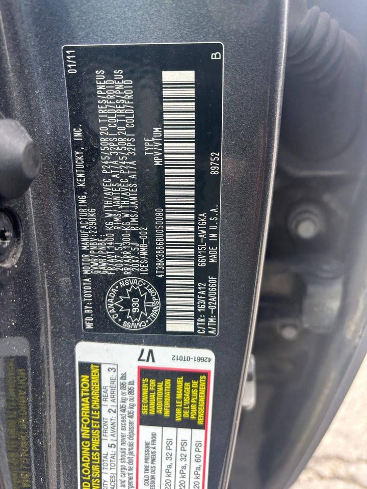 2011 Toyota Venza 4DR WGN V6 AWD Photo