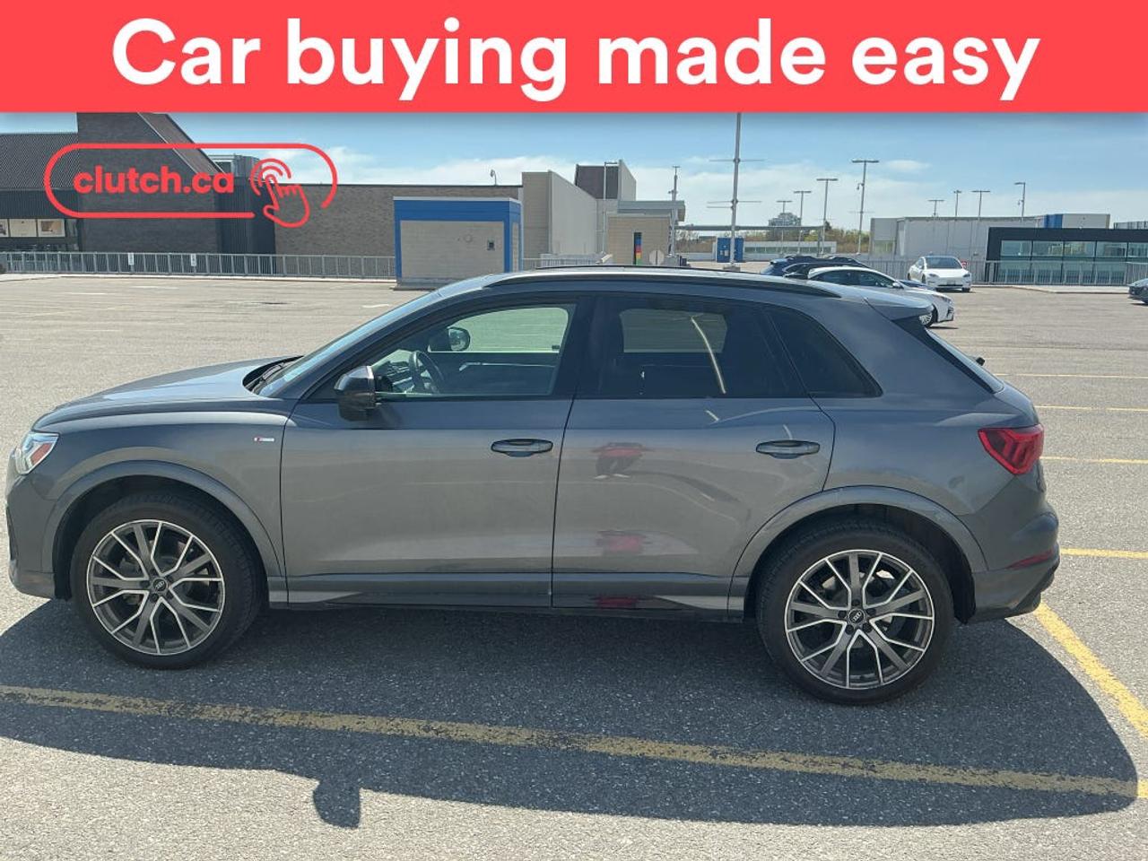 NO ACCIDENTS / CLEAN CARFAX / Electric Parking Brake, Brake Assist, Power Tailgate/Hatch and more!<br> <br>Clutch is the largest online used car retailer in Canada, delivering a seamless, hassle-free car-buying experience to drivers everywhere. Shop thousands of used cars online, get the right one delivered to your door, and enjoy peace of mind with our 10-Day Money-Back Guarantee. How sweet is that? To learn more, visit clutch.ca.<br> <br>The top features for this car include:<br> <br>Auto Stop/Start<br>Electric Parking Brake<br>Brake Assist<br>Power Tailgate/Hatch<br>Auto Dimming Rearview Mirror<br>Front Heated Seats<br>Power Lumbar Support<br>Folding Rear Seats<br>Climate Control<br>Dual Zone Front Climate Control<br>Rear Climate Vents<br>Speed-Sensitive Volume<br>Bluetooth Music<br>Touchscreen Display<br>Cruise Control<br>Integrated Garage Door Opener<br>12V Outlet<br>Hands Free Device Connectivity<br>Apple CarPlay<br>Android Auto<br>USB Input<br>Keyless Entry<br>Push Button Start<br>Passive Keyless Entry<br>Blindspot Sensors<br>Forward Collision Mitigation<br>Rear Collision Warning<br>Rear Collision Mitigation<br>Rear Cross Traffic Alert<br>One-Touch Windows<br>Rain Sensing Wipers<br>Rear Window Defroster<br>Panoramic Sunroof<br>Hill Assistance<br>Rear View Camera<br>Power Driver Seat<br>Power Passenger Seat<br>Ambient Lighting<br> <br>Seamless home delivery - Delivery to your door in a matter of days. Available on select packages.<br> <br>Try it out for 10 days - If you do not like it, we will take it back. <br> <br>Quality assured - All cars go through our rigorous 210-point inspection and reconditioning process.<br> <br>Peace of mind - Warranty and protection plans available.<br> <br>Haggle-free - No haggling or hard sells.<br> <br>100% Transparency - Full inspection reports on every car, including high-res photography and a free Carfax report.<br> <br>Listed price is for cash purchase only and does not include taxes, Shipping Fees (if applicable), Delivery Fees (if applicable), government licensing fees.<br> <br>Previous Provincial Registrations:<br>Quebec<br> <br>Stock # 104223