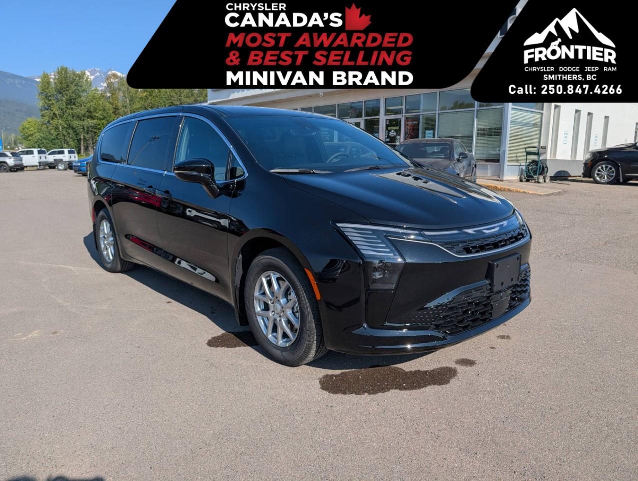 <p>The <strong>2027 Chrysler Pacifica Select</strong> is designed to make every family journey more comfortable, convenient, and enjoyable. Powered by the reliable <strong>3.6L Pentastar VVT V6 engine</strong> paired with a smooth <strong>9-speed automatic transmission</strong>, this front-wheel-drive minivan delivers confident performance, impressive efficiency, and the versatility families depend on every day.</p><p>Finished in <strong>Diamond Black Crystal Pearl</strong> with a black interior, this Pacifica Select offers a refined appearance and a spacious cabin that's ready for everything from school runs to cross-country road trips. Inside, you'll enjoy heated front seats, heated steering wheel, tri-zone automatic climate control, second-row captain's chairs, versatile <strong>Stow 'n Go® seating</strong>, third-row 60/40 split-fold seating, second-row in-floor storage bins, rear air conditioning with heater, and dual power sliding doors for added convenience.</p><p>Technology comes standard with <strong>Apple CarPlay®</strong>, <strong>Android Auto</strong>, hands-free phone and audio connectivity, a customizable 7-inch driver information display, remote start, and the intuitive Uconnect® infotainment system to keep everyone connected wherever the road leads.</p><p>Safety is a priority with features including <strong>Adaptive Cruise Control with Stop and Go</strong>, Lane Departure Warning with Lane Keep Assist, Blind-Spot Monitoring with Rear Cross-Path Detection, Forward Collision Warning with Active Braking, Pedestrian Emergency Braking, Rain-Sensing Windshield Wipers, Brake Assist, Electronic Stability Control, Hill Start Assist, and a comprehensive suite of advanced airbags.</p><p>Whether you're carrying the whole family, loading up for hockey practice, or heading out on your next vacation, the <strong>2027 Chrysler Pacifica Select</strong> delivers the comfort, flexibility, and confidence you expect from one of Canada's most trusted family vehicles.</p><p>Please confirm all vehicle details and features with our sales team prior to purchase and start the buying process today.</p><p>Final price does not include taxes, $995 administration fee, $10 VSA transaction levy, $398 finance placement fee (if applicable) and any dealer installed accessories.</p>