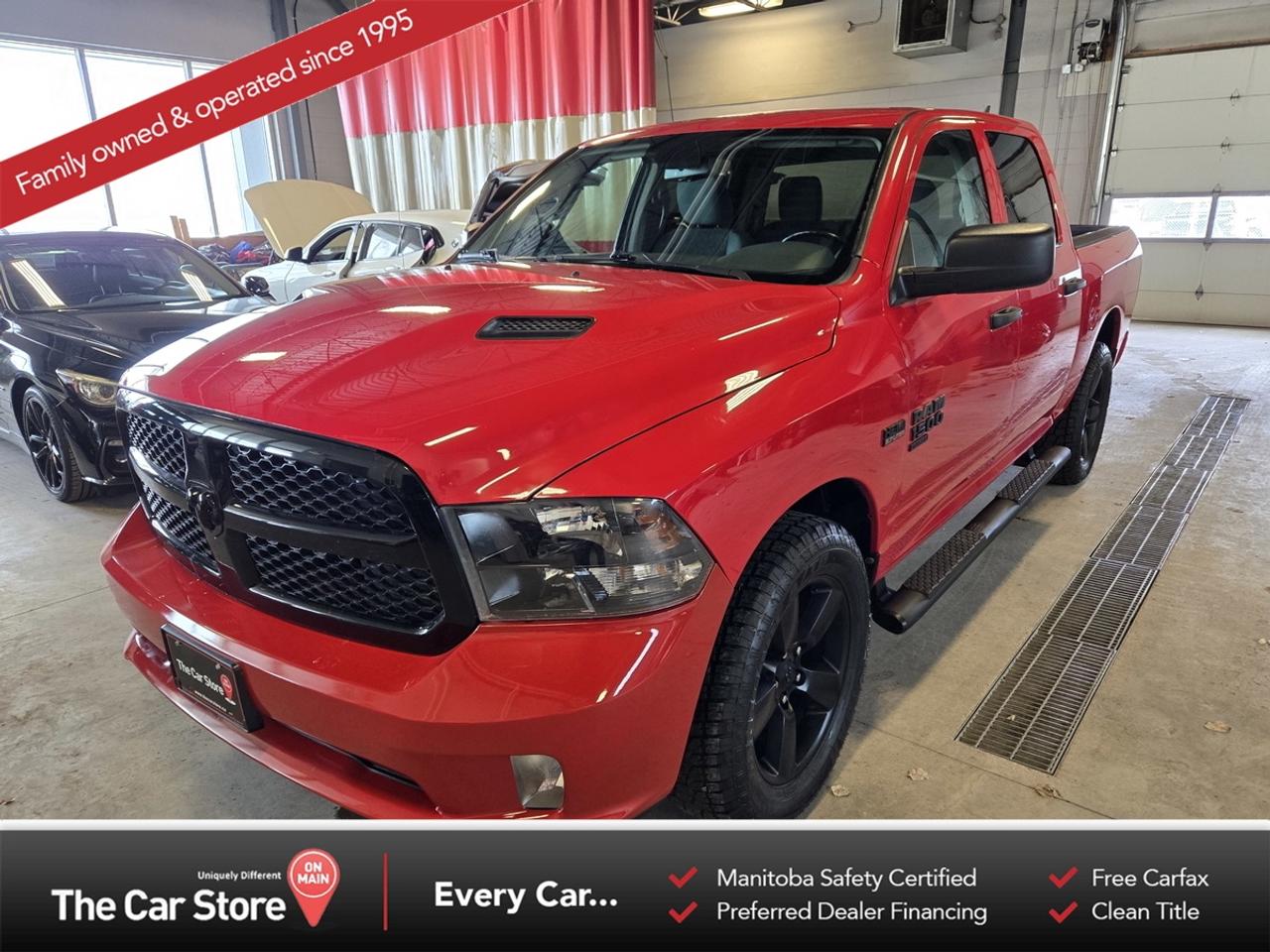 2020 Ram 1500 Classic Crew Cab &ndash; Sub Zero Package | Night Edition | Sport Hood | Brand New Tires 
 Key Features:5.7L HEMI V8 with 4x4 Capability 
 Crew Cab Configuration with Spacious Interior 
 Sub Zero Package - Remote Start, Heated Seats & Heated Steering Wheel 
 Night Edition with Blacked-Out Exterior Styling 
 Sport Performance Hood, Brand New Tires 
 Apple CarPlay & Android Auto 
 Backup Camera, Bluetooth, Touchscreen Display 
 Local Truck 
 
 Bold Styling with Proven Capability:The Ram 1500 Classic continues to stand out with its strong HEMI performance, comfortable ride quality, and unmistakable styling. Equipped with the Night Edition and Sport Hood, this example has an aggressive look backed by everyday practicality and capability. 
 
 Peace of mind:A local truck that has clearly been cared for and comes freshly equipped with brand new tires. 
 
 Our Take:A well-equipped Ram 1500 Classic with the right appearance package and desirable options throughout. Strong performance, bold styling, and excellent overall condition. 
 
 
 We are a local Family Owned business and we try to do things a little different. 
 
 At The Car Store on Main every vehicle is Manitoba Safety Certified. 
 Every vehicle sold is eligible for the Advantage Plan: 
 30 Day Warranty on all MB Safety certificate related items. 
 CarFax Vehicle History Report 
 2 sets of Keys 
 Wholesale access to all other Miscellaneous Accessories (i.e. Wtr Tires, Remote Starr, all misc vehicle accessories/parts, etc...) 
 And of course a Full tank of Gas. 
 
 There is no Gimmicks or games, we are always aggressive on our prices and try to separate ourselves from the rest. 
 We also have an on-site Certified Banker who shops to get the best possible interest rates in with all Major Banks and Credit Unions! 
 
 Come to our Brand New modern showroom and see what makes us Uniquely Different! 
 
 Located on Main St. just North of Chief Peguis Trail. 
 
 To schedule an appointment call us directly at 204-669-1248 or email sales@thecarstore.ca 
 
 The Car Store on Main 
 -Uniquely Different- 
 
 www.thecarstore.ca 
 Local: 204-669-1248 
 Toll Free: 877-634-2975 
 
 A local family owned business unlike typical car lots, there are no pressure tactics, no games, no gimmicks, no Sales Manager, General Manager or Used Car Manager, just straight answers and fair deals all the time! 
 
 *PRICE DOES NOT INCLUDE TAXES (G.S.T & P.S.T) 
 Dealer Permit # 4481
