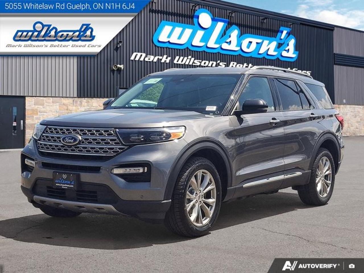 Look at this certified 2024 Ford Explorer Limited AWD | Leather | Nav | Adaptive Cruise | Cooled + Heated Seats | Heated Wheel & Much More !. Its Automatic transmission and 2.3 L engine will keep you going. This Ford Explorer comes equipped with these options: Remote Start, Navigation System, Leather, Heated Steering Wheel, Air Conditioning, Air Conditioned Seats, Adaptive Cruise, Heated Seats, Tilt Steering Wheel, and Steering Radio Controls. Test drive this vehicle at Mark Wilsons Better Used Cars, 5055 Whitelaw Road, Guelph, ON N1H 6J4.MASSIVE SELECTION: 500+ vehicles in ONE LOCATION, all Live Market Priced for the best value!STRAIGHTFORWARD & TRANSPARENT PRICING: Our Advertised Price INCLUDES:Safety Certification! (No separate certification fee upcharge).FREE Carfax History Report!NO upcharge for paying cash!CONFIDENCE & PEACE OF MIND: 30-Day/3,000 km Warranty INCLUDED! Plus a 5-Day Exchange Privilege!*EASY FINANCING: Better-than-bank rates, $0 Down, and 3 Months No Payments available OAC. BAD CREDIT APPROVED HERE!WE BUY CARS: Get Top Dollar for your trade, or sell us your vehicle for CASH even if you dont buy ours!www.shopwilsons.comAn Honest, Transparent Buying Experience. Trusted in business since 1961!(Cash Prices Exclude HST and Licensing Fees only.)
