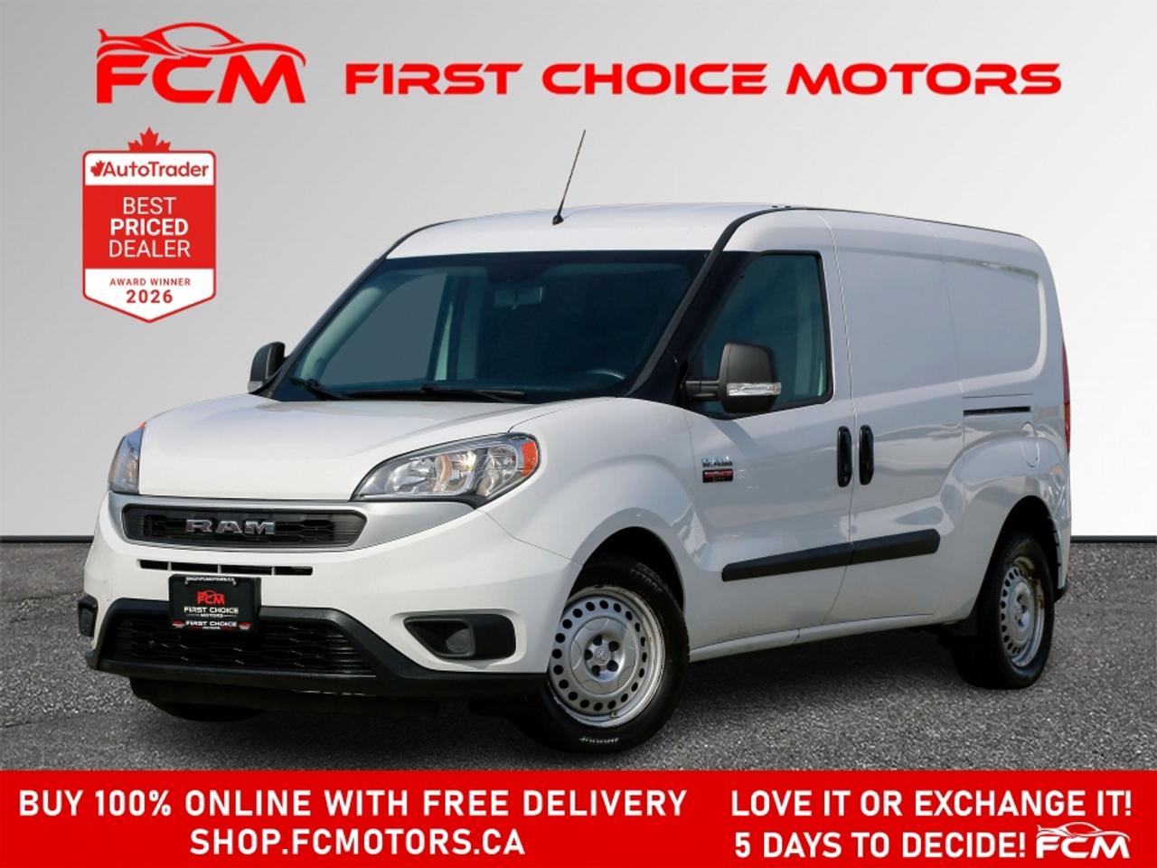 ** ** SPECIAL LIMITED TIME OFFER ** ** PURCHASE ANY VEHICLE THIS WEEK AND RECEIVE 4 BRAND-NEW ALL-SEASON TIRES AT NO ADDITIONAL COST!!! DON   T MISS THIS EXCLUSIVE CHANCE TO UPGRADE YOUR RIDE AND STAY PREPARED FOR ANY WEATHER!!! <br><br>EXCITING NEWS FROM FIRST CHOICE MOTORS! Our brand-new online showroom is now open to the public, bringing the ultimate car shopping experience right to your fingertips! Enjoy a 100% online car shopping experience, with over 500 certified vehicles in stock, comprehensive protection plans, and thousands of new auto parts & accessories available! Plus, for a limited time, were offering FREE deliveries across Ontario on all vehicle purchases! Dont miss out   visit Shop.fcmotors.ca to find and upgrade your perfect vehicle today!<br><br>Welcome to First Choice Motors, the largest car dealership in Toronto of pre-owned cars, SUVs, and vans priced between $5000-$15,000. With an impressive inventory of over 300 vehicles in stock, we are dedicated to providing our customers with a vast selection of affordable and reliable options. <br><br>Were thrilled to offer a used 2022 Ram Promaster City TRADESMAN, white color with 254,000km (STK#9913) This vehicle was $14990 NOW ON SALE FOR $12990. It is equipped with the following features:<br>- Automatic Transmission<br>- Bluetooth<br>- Reverse camera<br>- Power windows<br>- Power locks<br>- Power mirrors<br>- Air Conditioning<br><br>At First Choice Motors, we believe in providing quality vehicles that our customers can depend on. All our vehicles come with a 36-day guarantee on all safety related items. We also offer additional warranty options up to 5 years for our customers who want extra peace of mind.<br><br>Furthermore, all our vehicles are sold fully certified with brand new brakes rotors and pads, a fresh oil change, and brand new set of all-season tires installed & balanced. You can be confident that this car is in excellent condition and ready to hit the road.<br><br>At First Choice Motors, we believe that everyone deserves a chance to own a reliable and affordable vehicle. Thats why we offer financing options with low interest rates starting at 7.9% O.A.C. Were proud to approve all customers, including those with bad credit, no credit, students, and even 9 socials. Our finance team is dedicated to finding the best financing option for you and making the car buying process as smooth and stress-free as possible.<br><br>Our dealership is open 7 days a week to provide you with the best customer service possible. We carry the largest selection of used vehicles for sale under $9990 in all of Ontario. We stock over 300 cars, mostly Hyundai, Chevrolet, Mazda, Honda, Volkswagen, Toyota, Ford, Dodge, Kia, Mitsubishi, Acura, Lexus, and more. With our ongoing sale, you can find your dream car at a price you can afford. Come visit us today and experience why we are the best choice for your next used car purchase!<br><br>All prices include $22.00 OMVIC Fee.  Excludes, license plates, ownership registration and ONTARIO HST (13%)<br>*No Credit Card payments can be accepted for Vehicle Purchases*