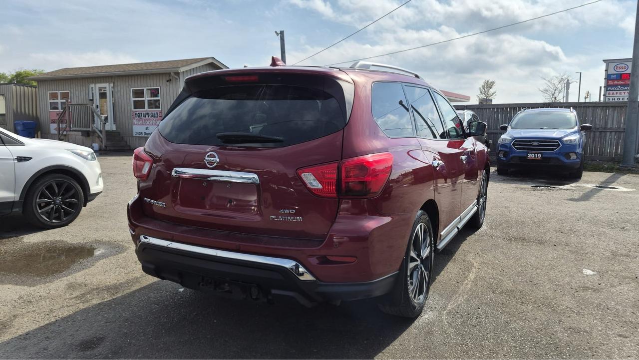 2019 Nissan Pathfinder PLATINUM, 8 PASSENGER, DVD, NAVI, LOADED, CERT Photo4