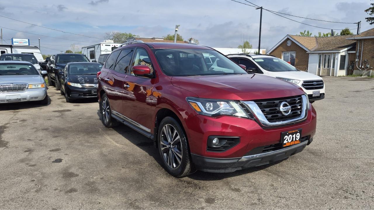 2019 Nissan Pathfinder PLATINUM, 8 PASSENGER, DVD, NAVI, LOADED, CERT Photo