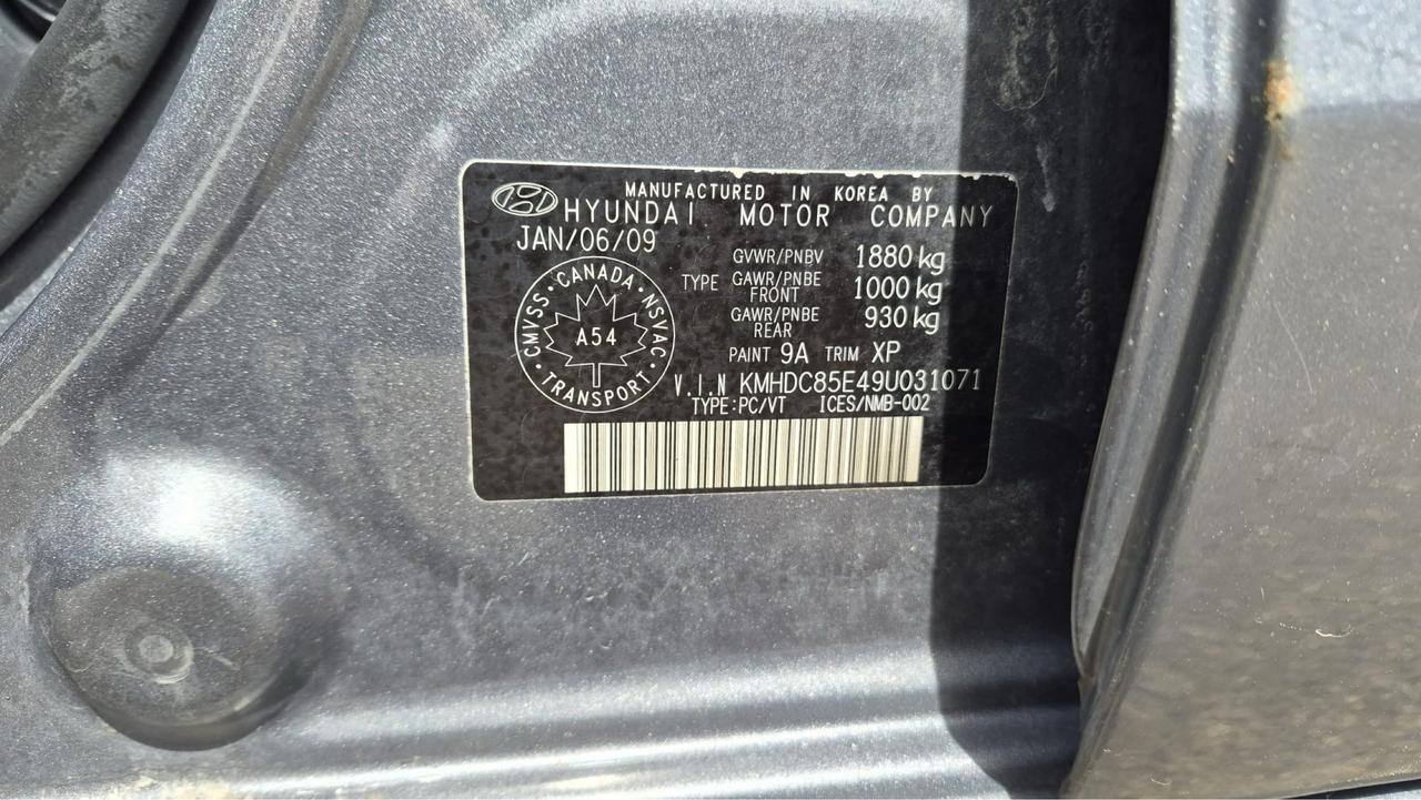 2009 Hyundai Elantra Touring GL, AUTO, 4 CYL, SUNROOF, OILED, CERTIFIED Photo
