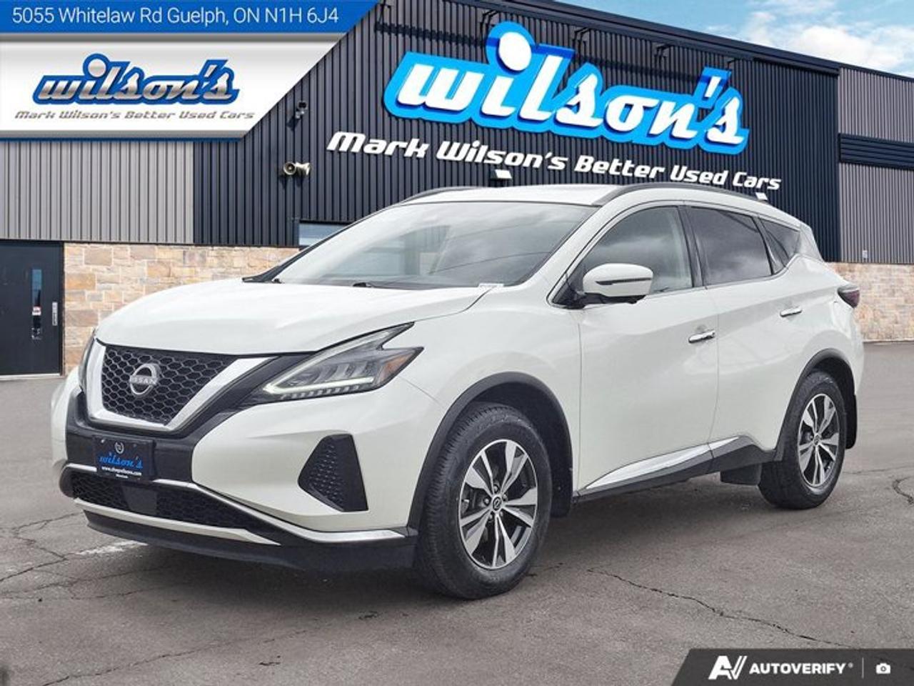Come see this 2024 Nissan Murano SV AWD | Leather | Sunroof | 360 Camera | Adaptive Cruise | Power Liftgate | Remote Start and More !. Its Variable transmission and 3.5 L engine will keep you going. This Nissan Murano has the following options: Sunroof, Remote Start, Leather, Air Conditioning, Adaptive Cruise, 360 Camera, Tilt Steering Wheel, Steering Radio Controls, Power Windows, and Power Locks. Stop by and visit us at Mark Wilsons Better Used Cars, 5055 Whitelaw Road, Guelph, ON N1H 6J4.MASSIVE SELECTION: 500+ vehicles in ONE LOCATION, all Live Market Priced for the best value!STRAIGHTFORWARD & TRANSPARENT PRICING: Our Advertised Price INCLUDES:Safety Certification! (No separate certification fee upcharge).FREE Carfax History Report!NO upcharge for paying cash!CONFIDENCE & PEACE OF MIND: 30-Day/3,000 km Warranty INCLUDED! Plus a 5-Day Exchange Privilege!*EASY FINANCING: Better-than-bank rates, $0 Down, and 3 Months No Payments available OAC. BAD CREDIT APPROVED HERE!WE BUY CARS: Get Top Dollar for your trade, or sell us your vehicle for CASH even if you dont buy ours!www.shopwilsons.comAn Honest, Transparent Buying Experience. Trusted in business since 1961!(Cash Prices Exclude HST and Licensing Fees only.)