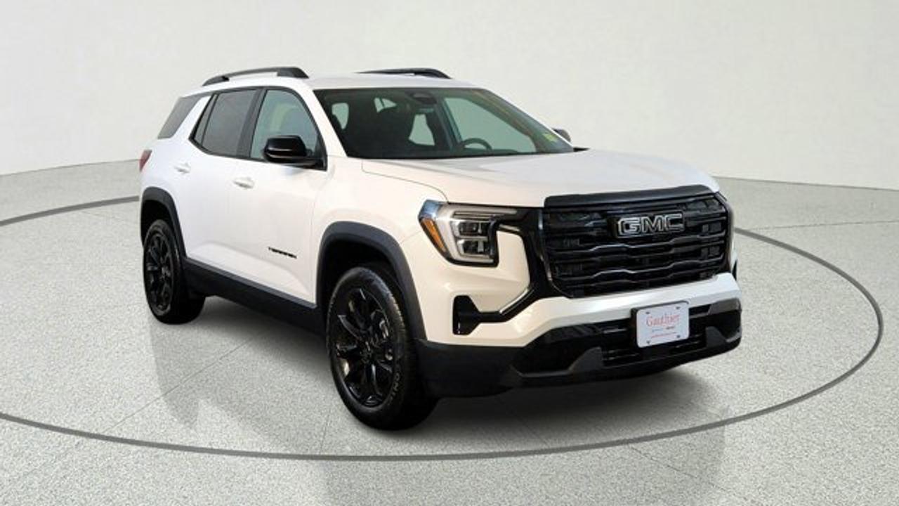 The 2026 GMC Terrain stands out with its bold Summit White exterior and a spacious, comfortable After Dark interior. Powered by an efficient yet capable 1.5L turbocharged engine paired with an 8-speed automatic transmission, this SUV provides smooth acceleration and confident handling in various road conditions thanks to its advanced all-wheel-drive system. Whether you are navigating city streets or heading out on the highway, you will appreciate the active noise cancellation that keeps the cabin quiet and peaceful.Inside, the Terrain is packed with intuitive technology designed to keep you connected and comfortable. The centerpiece is the impressive 15-inch diagonal premium infotainment display featuring Google Built-In compatibility. With wireless Apple CarPlay and Android Auto, your favorite apps, navigation, and music are always within reach. Plus, with heated front seats and a heated steering wheel, this SUV ensures you stay cozy regardless of the weather outside.Safety is a top priority in the new GMC Terrain. This vehicle comes equipped with a comprehensive suite of driver-assistance features, including enhanced automatic emergency braking, blind zone steering assist, and lane-keep assist. These technologies work in the background to help you drive with greater confidence, while the HD rear vision camera and rear park assist make parking and maneuvering in tight spaces simple and stress-free.