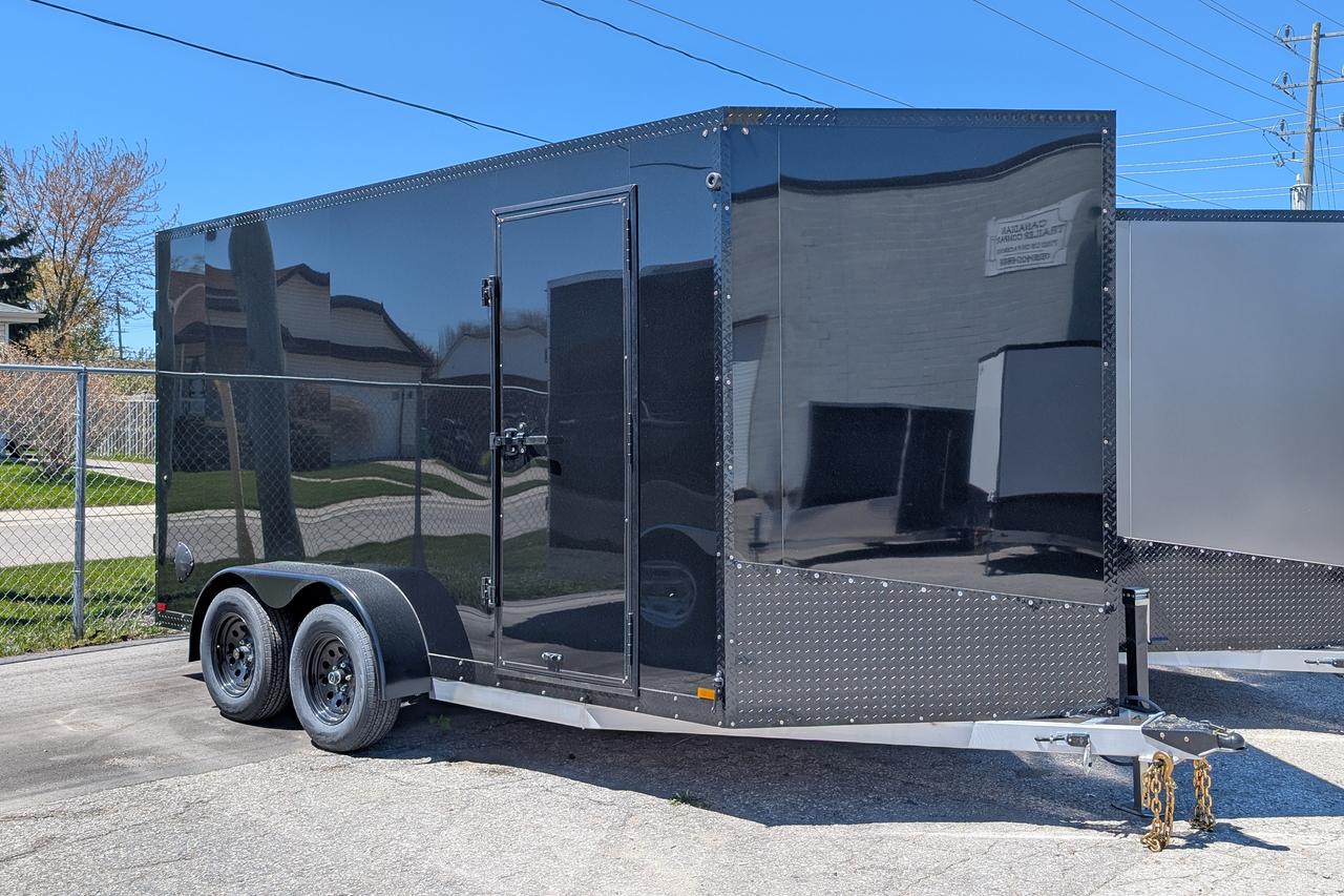 2026 Canadian Trailer Company 7x14 V Nose Cargo Trailer Aluminum Tandem Axle