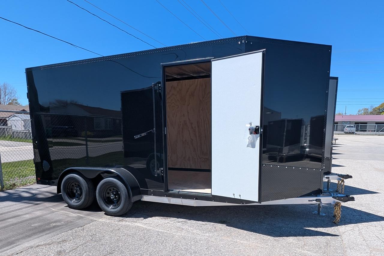 2026 Canadian Trailer Company 7x14 V Nose Cargo Trailer Aluminum Tandem Axle Photo8