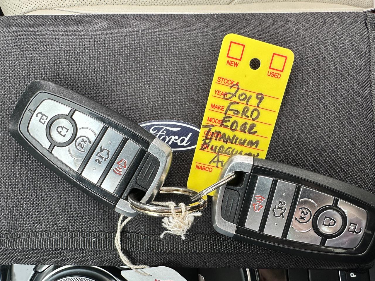 2019 Ford Edge TitaniumAWD PanoRoof HTD/CLD Leather XM NAV Alloys - Photo #48