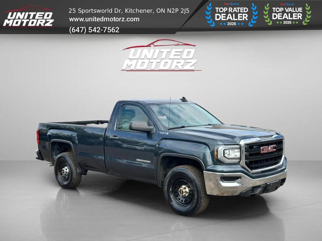 2017 GMC Sierra 1500 4WD REGULAR CAB 133"~SAFETY CERTIFIED~ 20 SERVICE Photo